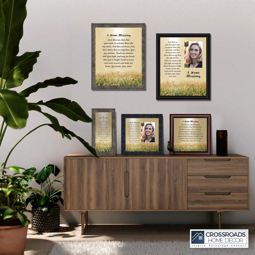 God Bless This Home Sign - Religious Wall Decor for House Blessing, Christian Home Decor, Farmhouse Style - Perfect for Entryway, Living Room & Gift Giving