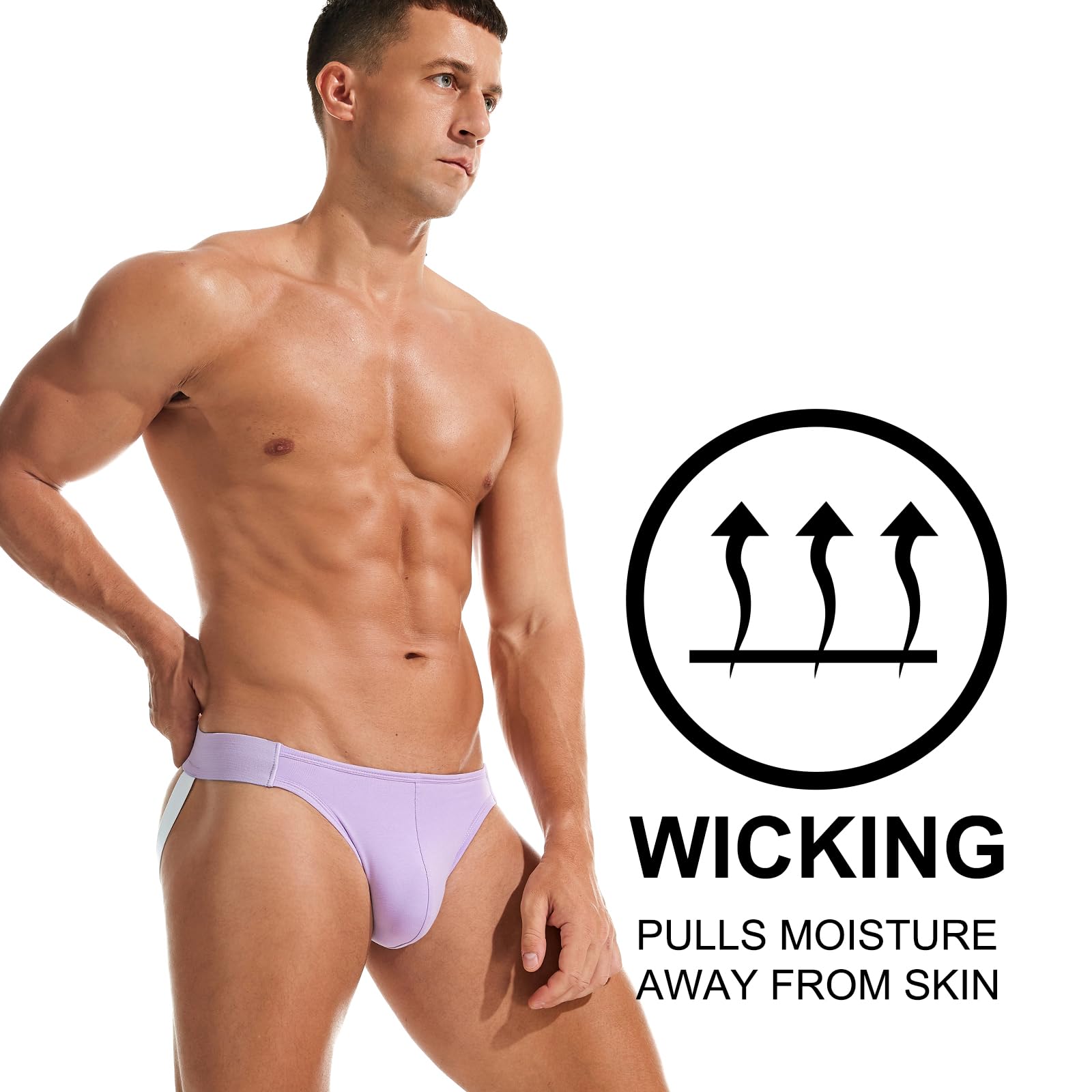 SKYSPER Men's Athletic Jockstrap Support Underwear - Breathable & Comfortable for Sports, Workout & Fitness - Perfect for Running, Gym & Active Lifestyles