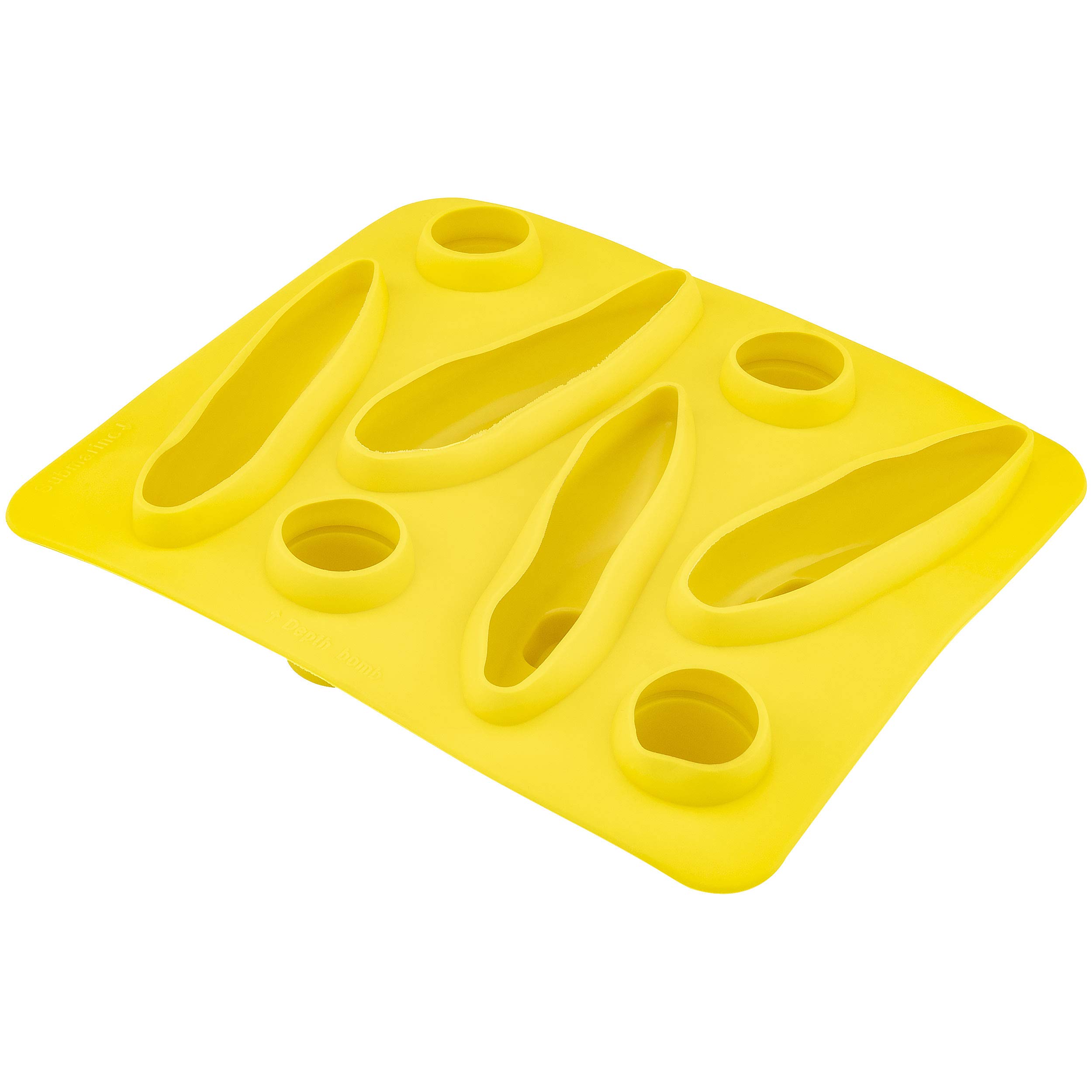 Flexible Yellow Rubber Submarine-Shaped Ice Cube Tray - Novelty 8-Cube Mold for Cocktails & Fun Gag Gifts - Perfect for Parties, Themed Drinks & Practical Jokes