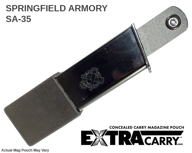 Springfield SA-35 9mm 15-Round Magazine Pouch - Tactical Gun Holster for Range Shooting & Concealed Carry