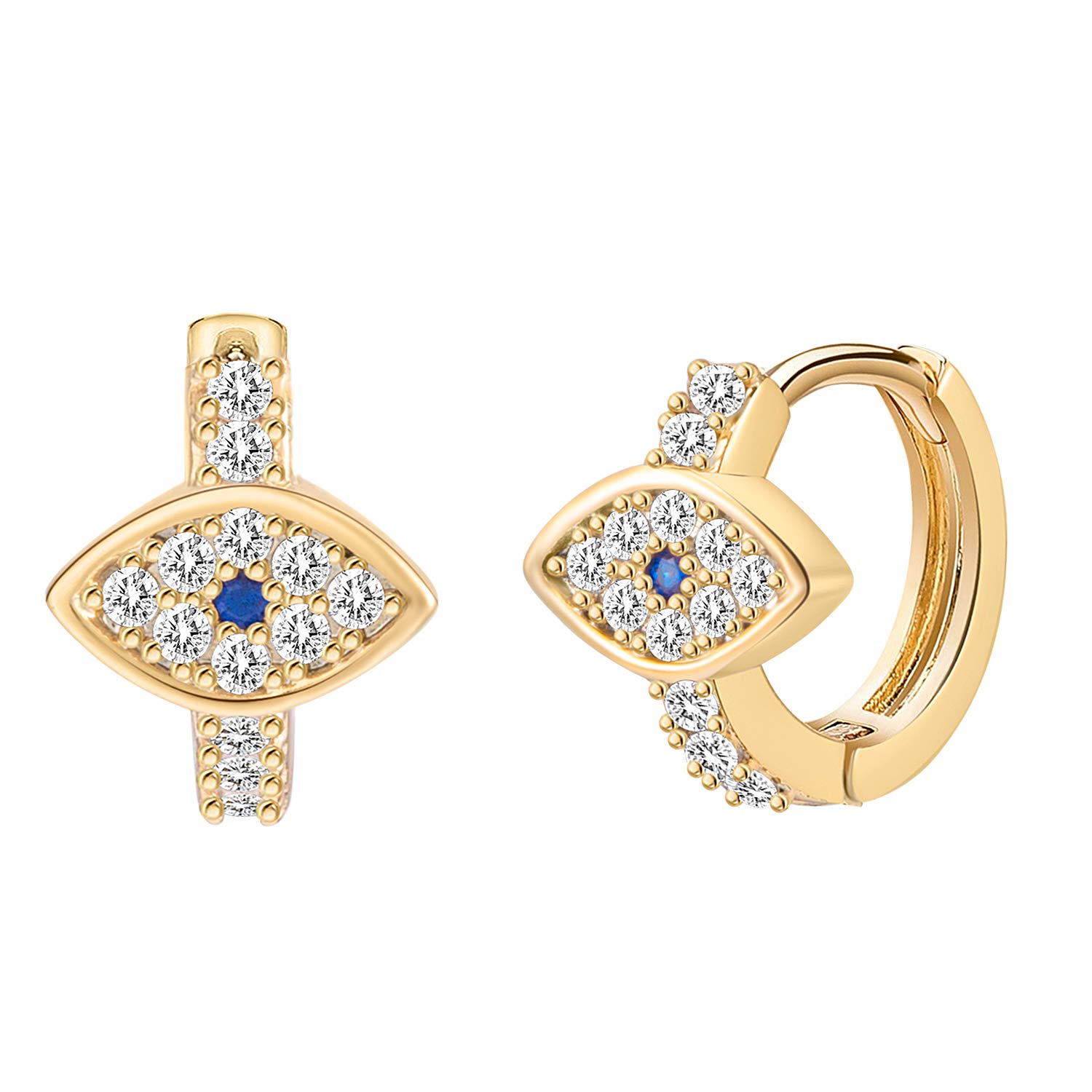 14K Gold Plated Small Huggie Hoop Earrings - Hypoallergenic Minimalist Dainty Hoops for Women - Perfect for Everyday Wear, Work & Special Occasions