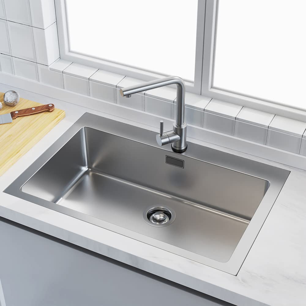 Stainless Steel Universal Sink Flange for Garbage Disposal - 3-1/2 Inch Standard Sink Drain Opening - Replacement Accessory for Kitchen Sink (Polished) - Perfect for Home Renovation and Plumbing Repairs