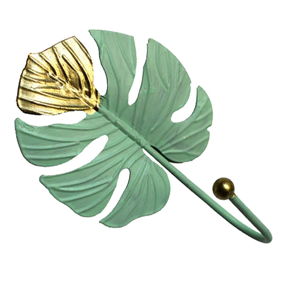 1pc Leaf-Shaped Iron Wall Hook - Decorative Coat Hanger for Home & Closet Organization - Perfect for Hanging Coats, Hats, Bags & More - Rustic Home Decor Accessory