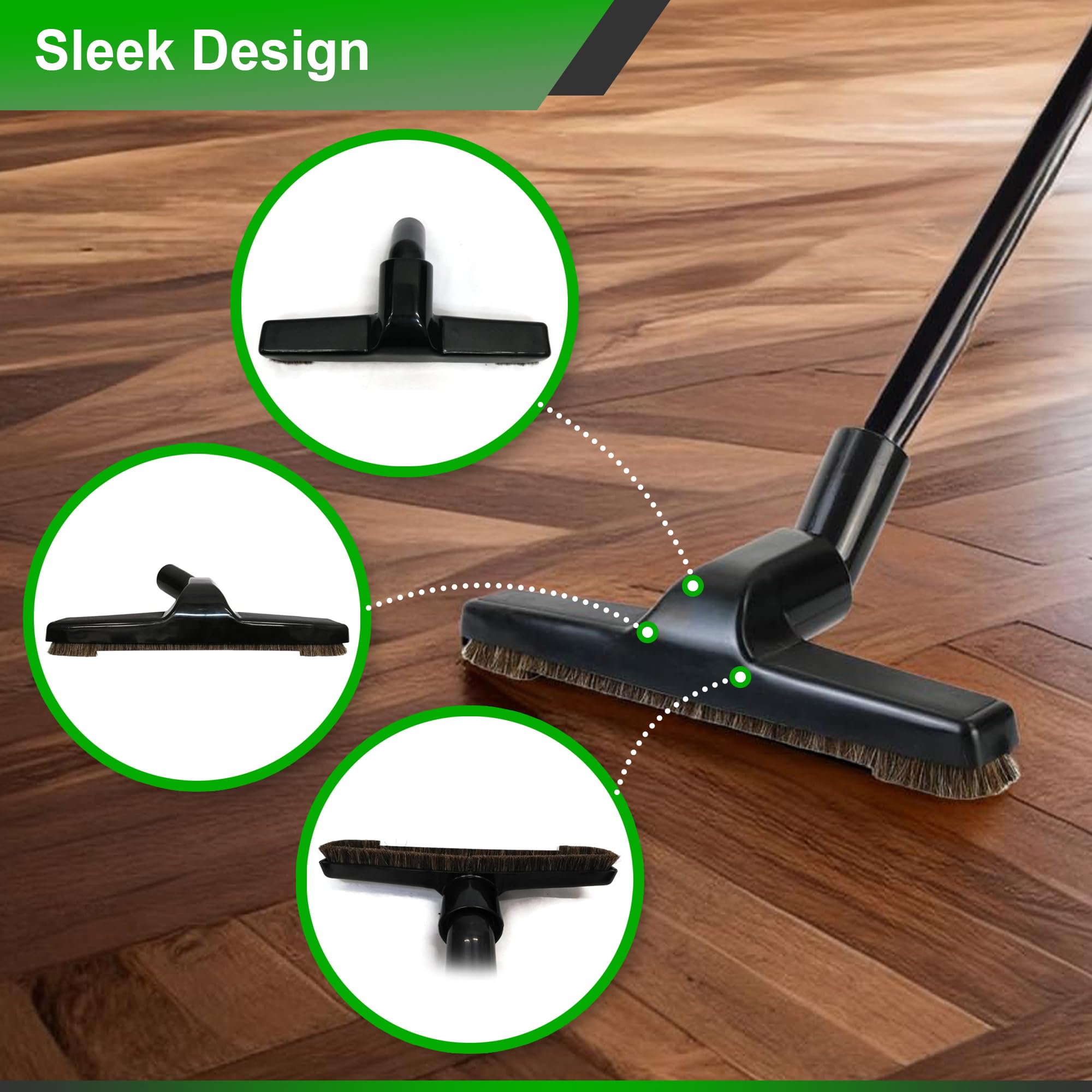 Upgraded Universal Vacuum Floor Brush - 10