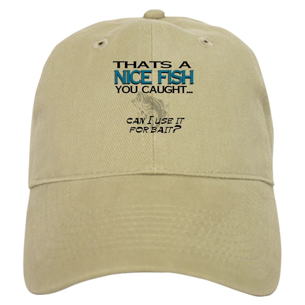Nice Fish Adjustable Baseball Cap for Fishing & Outdoor Activities