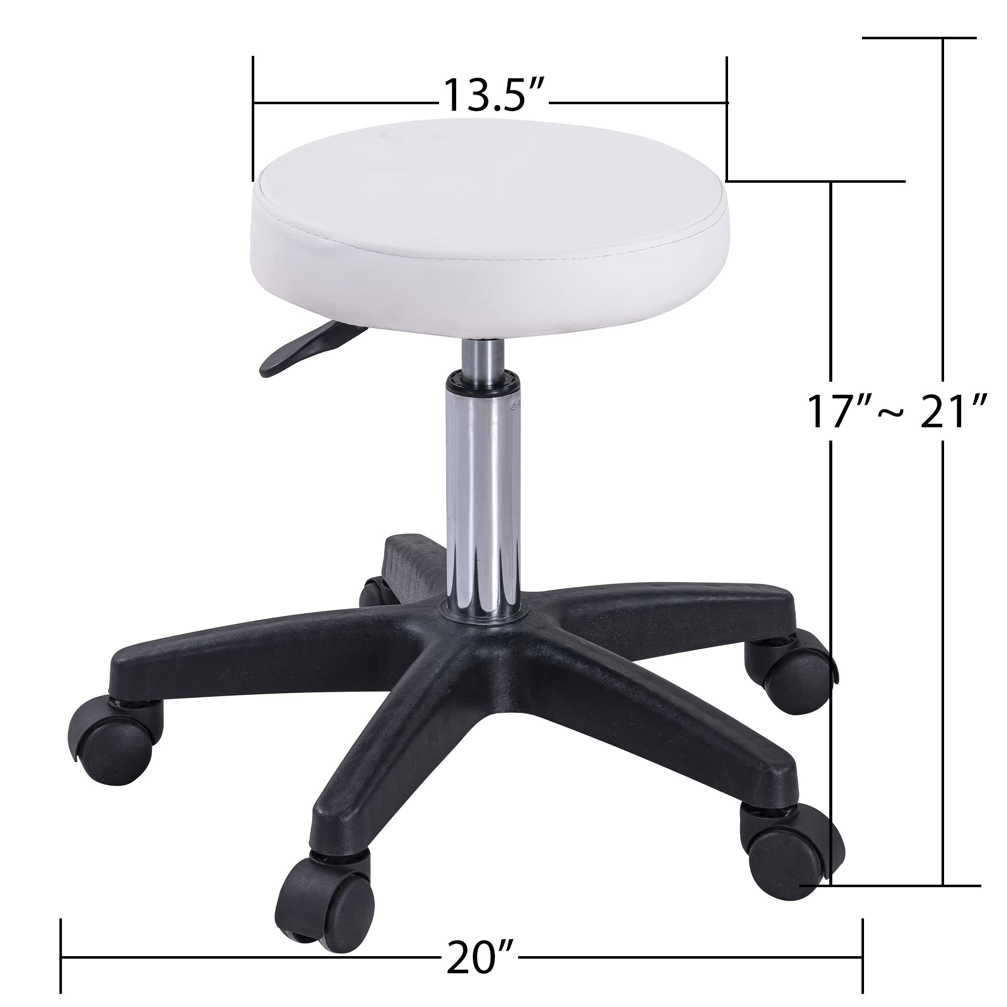 Premium 3-Section Hydraulic Facial Bed - Adjustable Massage Chair & Esthetician Table with Dual Trays for Salon, Tattoo & Spa | Multi-Purpose Beauty Equipment with Stool | Perfect for Professional Treatments & Client Comfort (White)