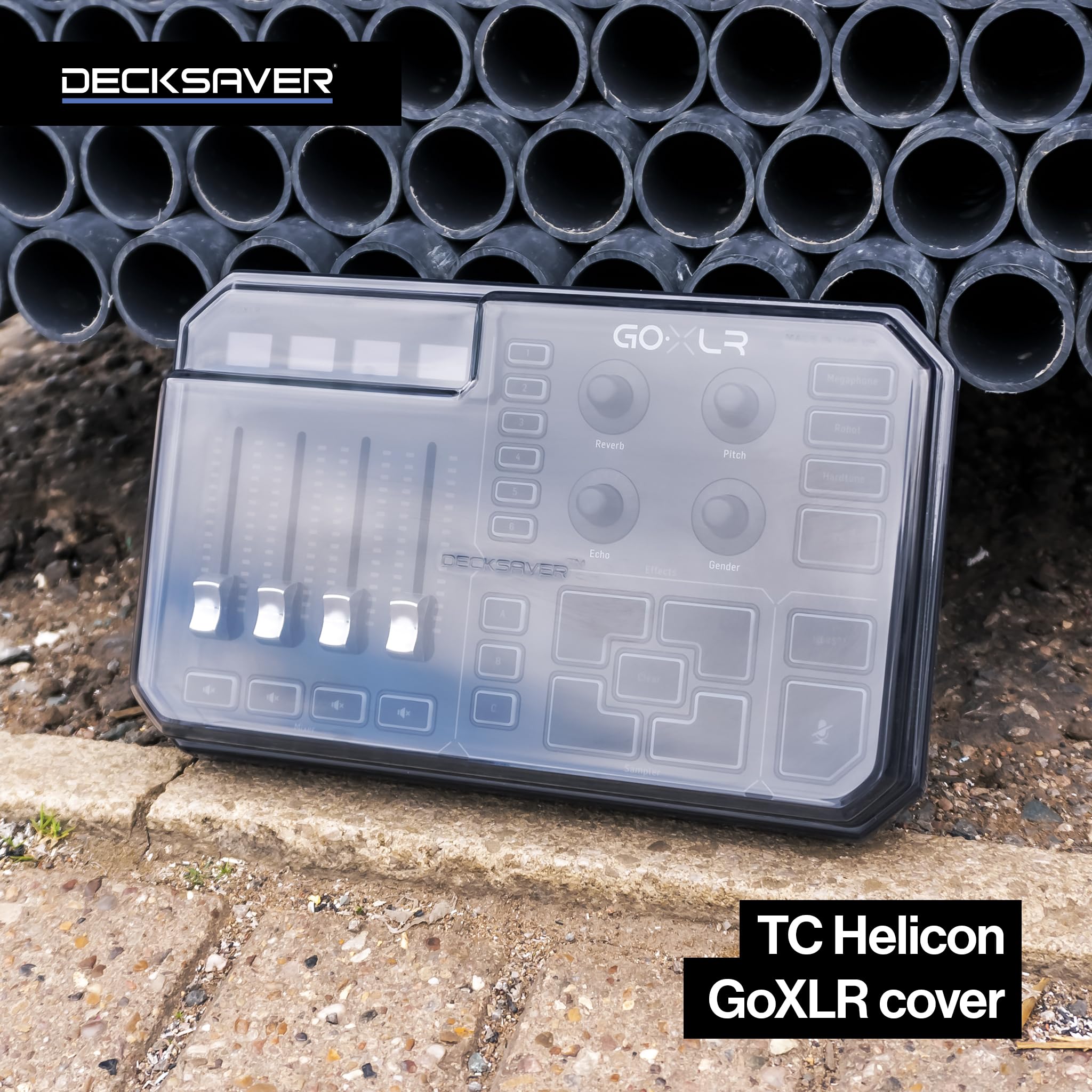 TC Helicon GoXLR Protective Cover by Decksaver - Durable Dust & Scratch Shield for Audio Interfaces - Perfect for Home Studios & Live Performances