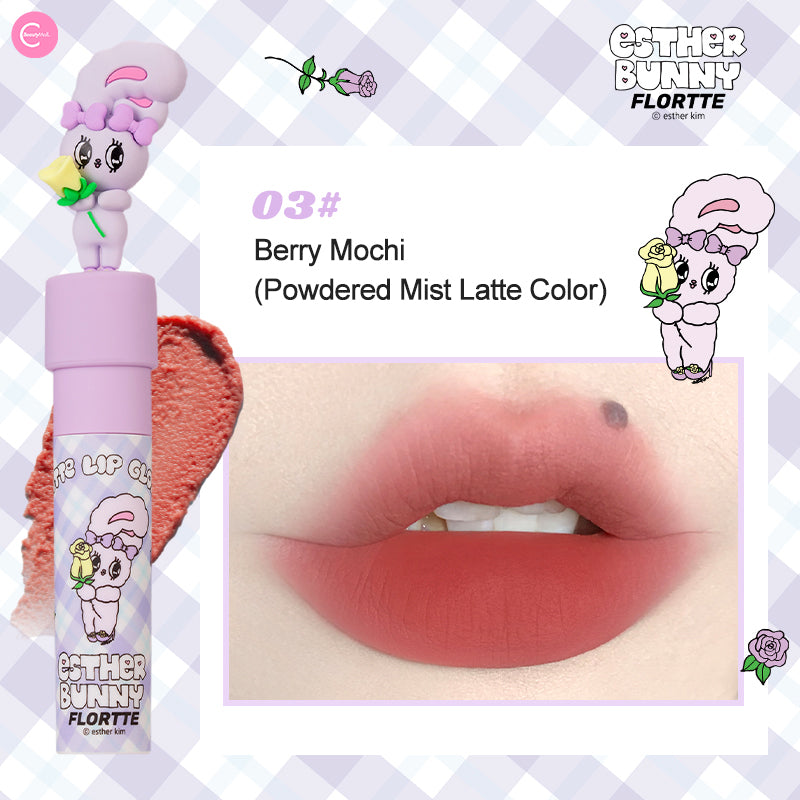 FLORTTE x BUNNY Milky Lip Cream - Hydrating Tinted Lip Balm with Shea Butter & Vitamin E | Moisturizing & Nourishing for Soft Lips | Perfect for Daily Wear, Makeup Looks & Gift Giving