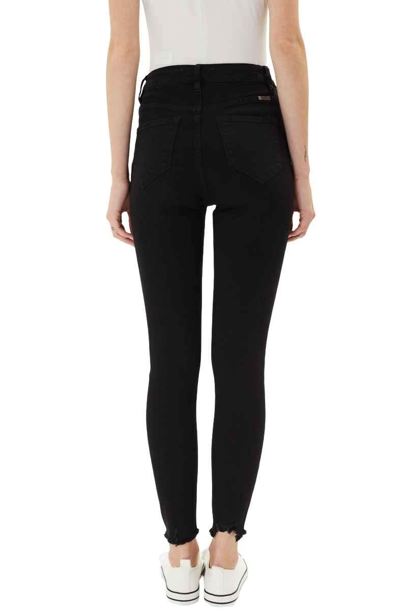 Kan Can Women's High Rise Button Fly Distressed Super Skinny Jeans - Vintage Denim Pants for Casual Outfits & Night Out