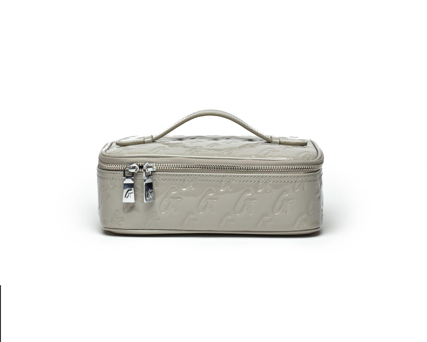 MEDIUM MONOGRAM TOILETRY BAG - MIRROR GRAY | Waterproof Travel Cosmetic Case for Women & Men | Perfect for Gym, Vacation & Business Trips