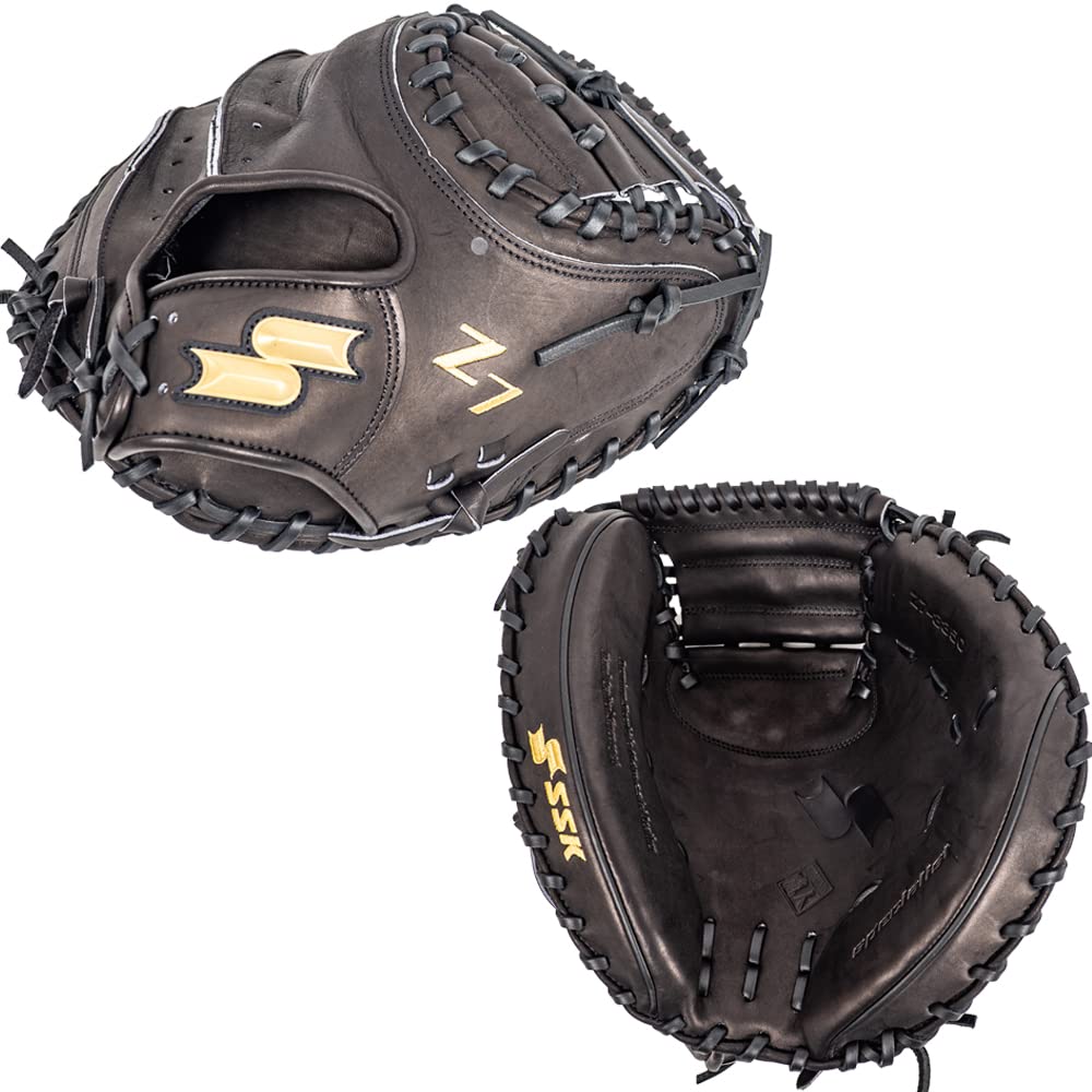 SSK Z7 Professional Baseball Catcher's Mitt - 33 & 33.5 Inch Glove for Right & Left Hand Throw - Perfect for MLB Training & Youth Baseball Games