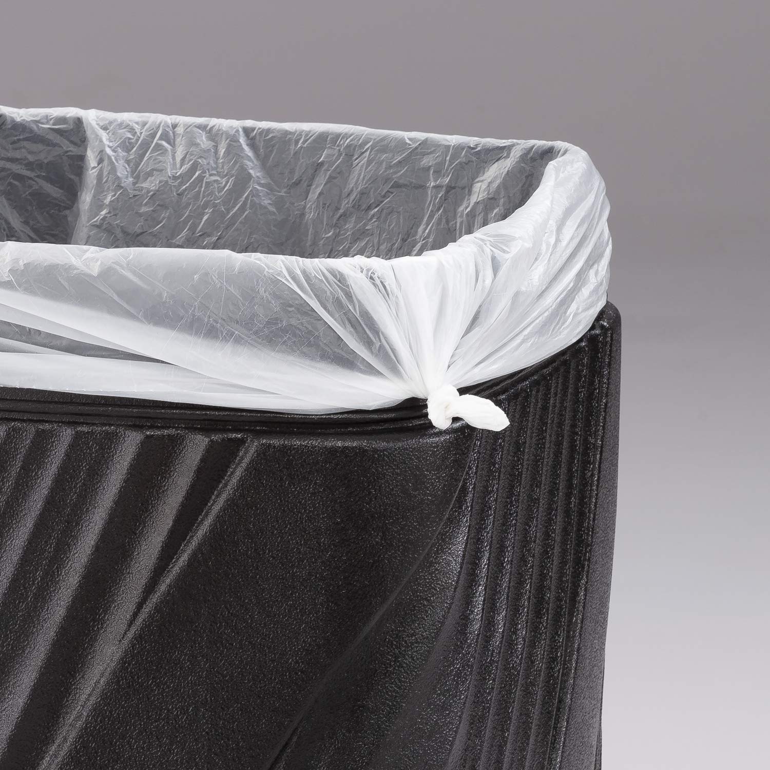 Safco 32-Gallon Twist Trash Can - Heavy Duty Commercial Garbage Bin for Indoor & Outdoor Use - Weather-Resistant Durable Black Trash Container - Perfect for Offices, Restaurants, Schools and Home Use