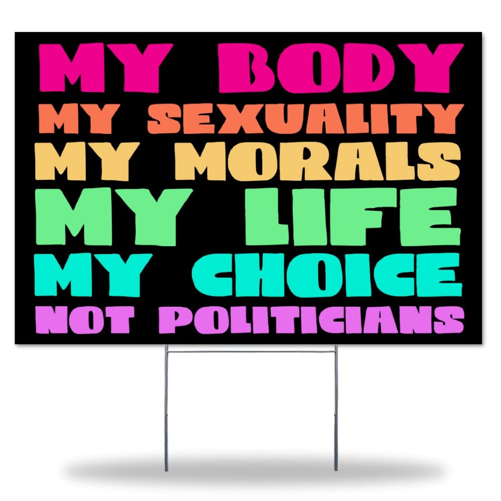 Double-Sided Weather-Resistant Yard Sign - Equal Rights Lawn Decor for Parties & Sales