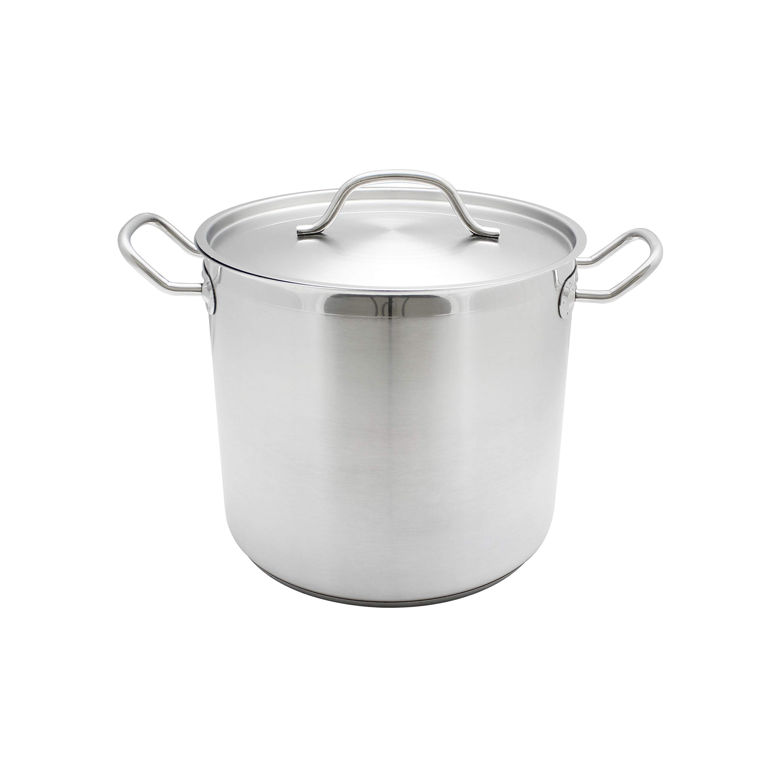 Thundergroup Stainless Steel Stock Pot with Lid - 24 Quart, NSF Certified for Commercial & Home Kitchen Use - Perfect for Soups, Stews, and Large Batch Cooking