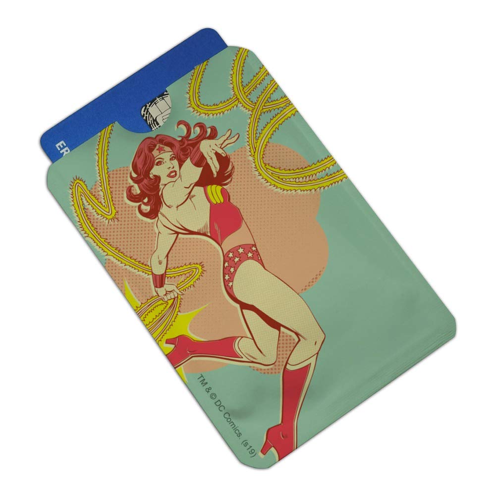 Wonder Woman Golden Lasso RFID Blocking Credit Card Holder - Set of 4 for Wallet Protection | Perfect for Travel, Shopping & Everyday Use to Prevent Digital Theft