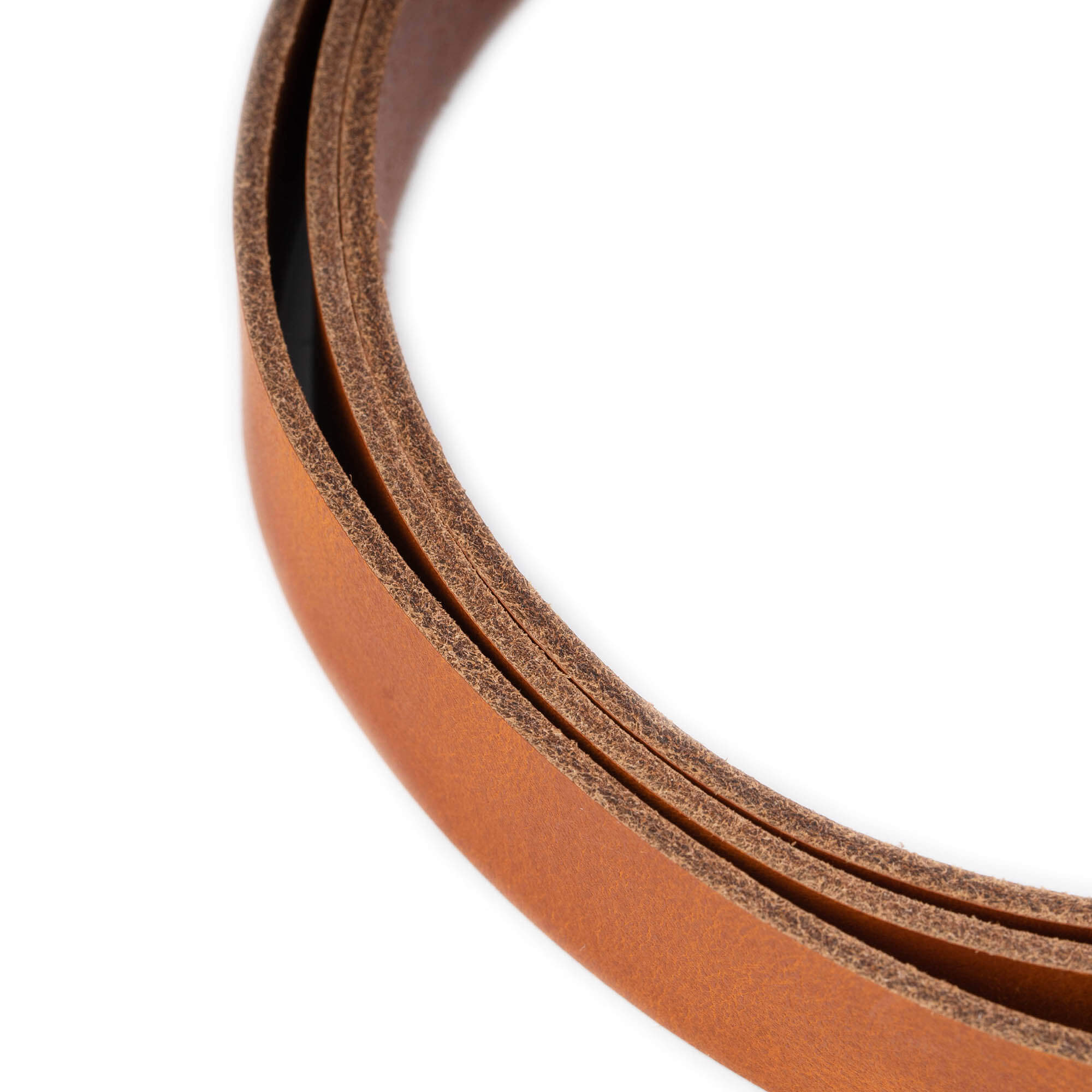 2.5 cm Genuine Cognac Leather Belt Strap Replacement for Montblanc Buckles - Premium Dress Belt for Business & Formal Occasions