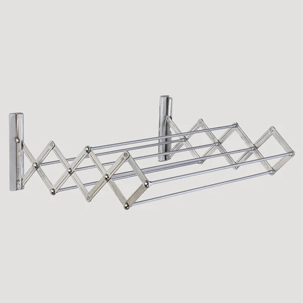 Smart Platinum Clothes Drying Rack - Adjustable Size for Laundry Room, Balcony & Small Spaces - Foldable & Space Saving Design