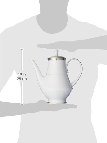 Noritake Crestwood Platinum Coffee Server - Elegant 12-Cup Thermal Carafe for Home & Office - Perfect for Serving Hot Coffee, Tea, or Beverages at Parties, Meetings & Family Gatherings