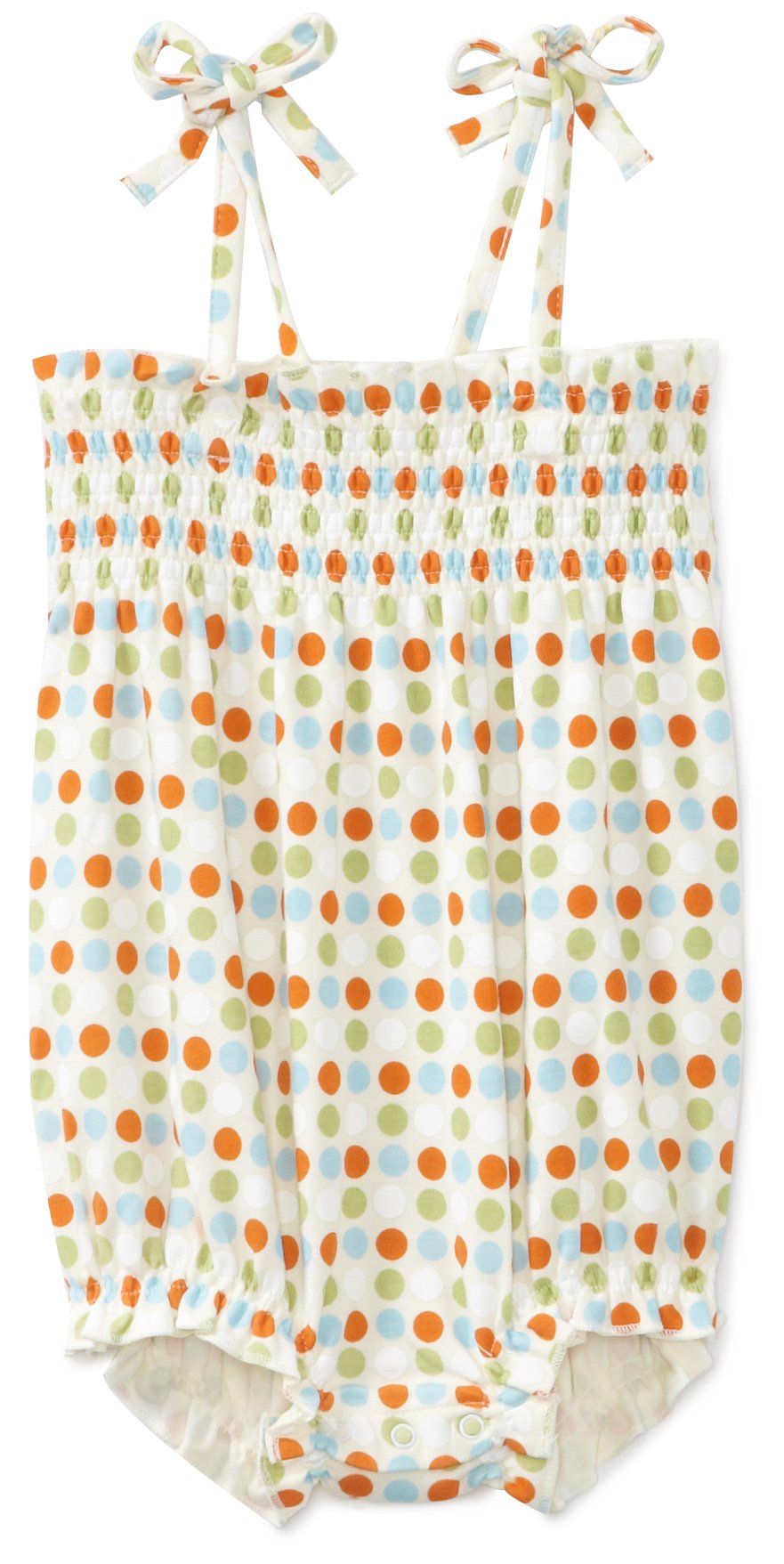 Zutano Organic Cotton Baby Girls' Sunset Dots Bubble Bodysuit - Soft & Comfortable Onesie for Newborns, Infants & Toddlers - Perfect for Playtime, Daycare & Family Outings