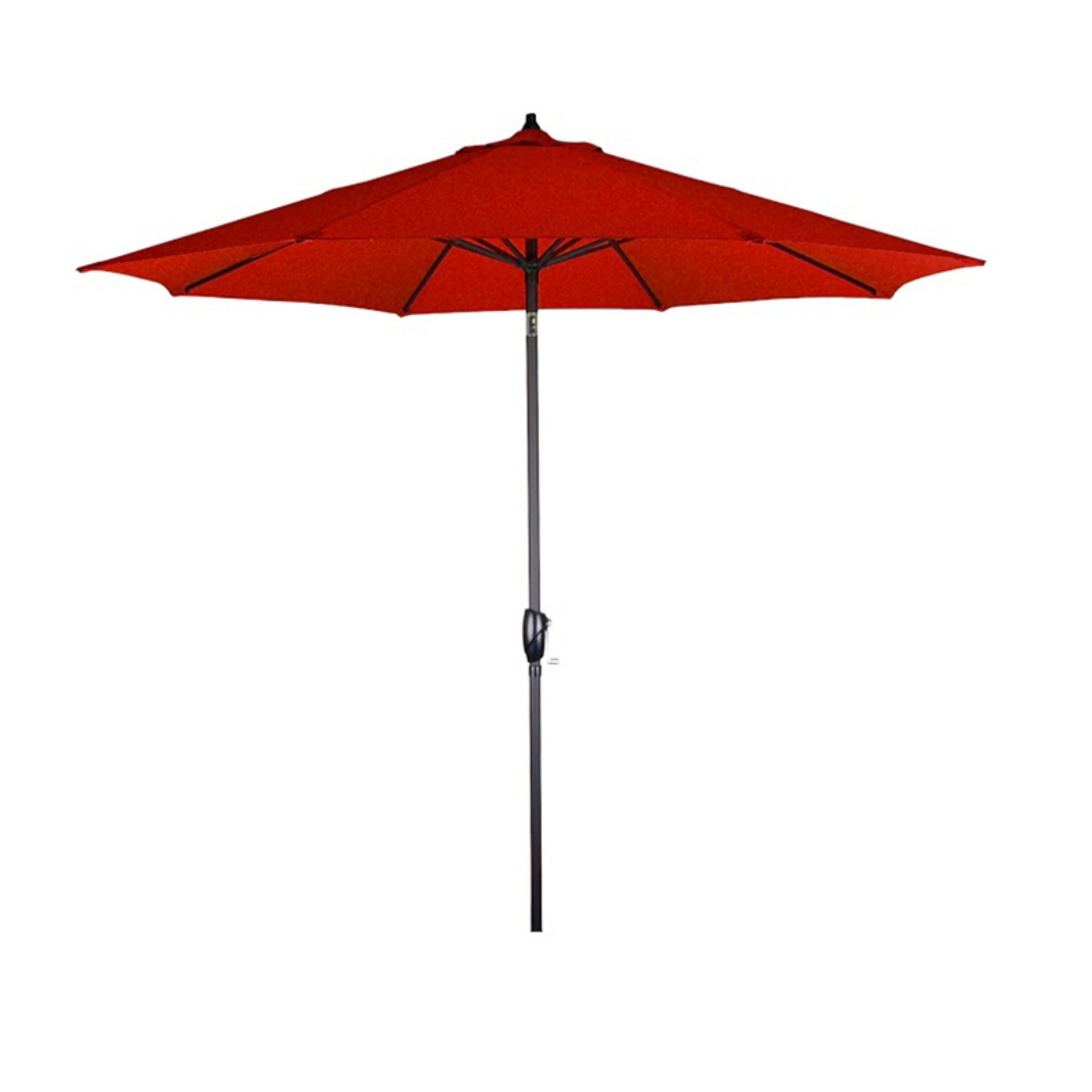 Astella PTS908709-F69 9-Ft Aluminum Patio Umbrella with Push Button Tilt - Outdoor Rated Olefin Fabric in Terracotta - Perfect for Backyard, Poolside, and Outdoor Dining Areas