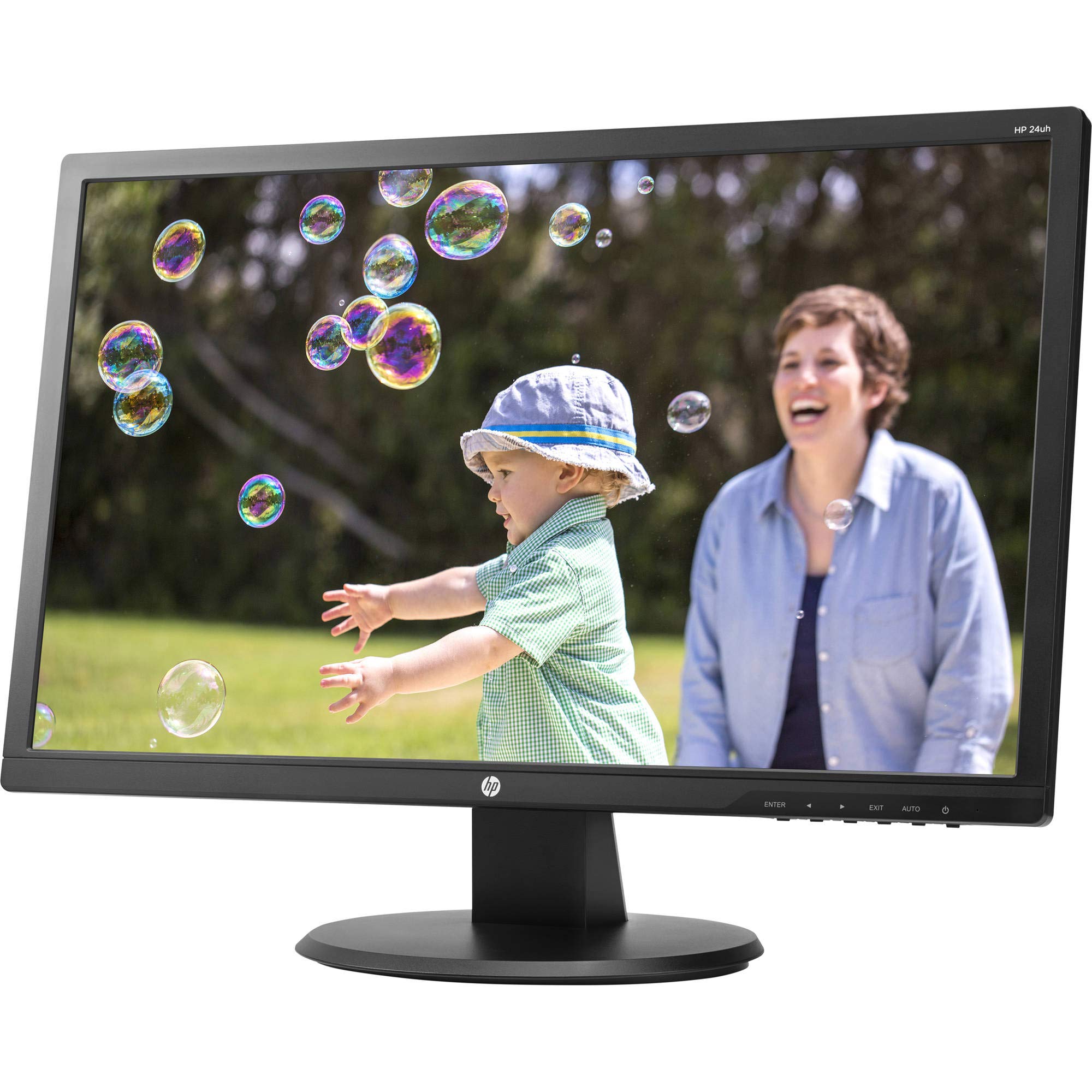 HP 24uh 24-inch Full HD 1920x1080 LED Monitor 2-Pack with HDMI/VGA/DVI Ports & Dual Monitor Stand - Perfect for Home Office, Gaming & Multi-Tasking Setup