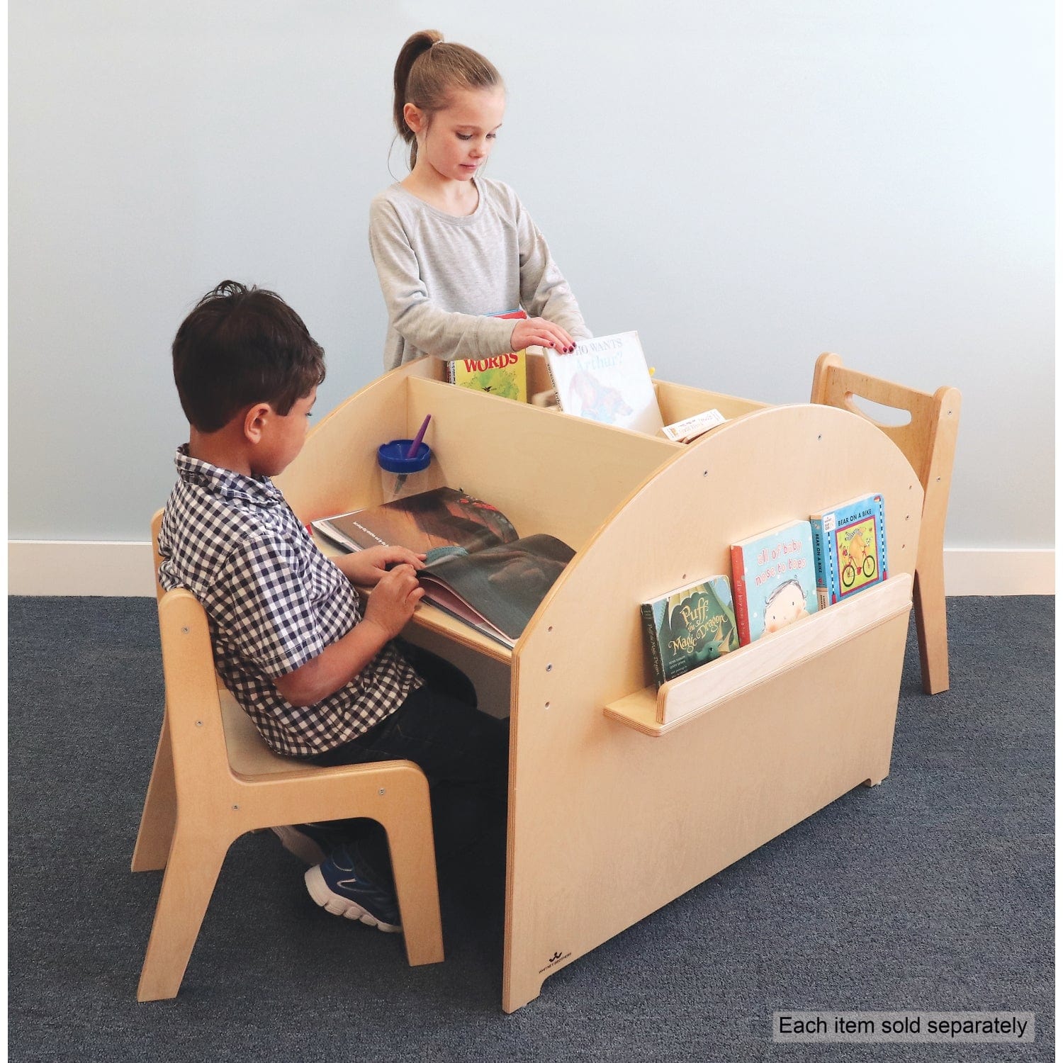 Adjustable Study Desk for Students - Ergonomic Home Office & Library Desk with Height Adjustment - Perfect for Dorm Rooms, Small Spaces & Reading Nooks