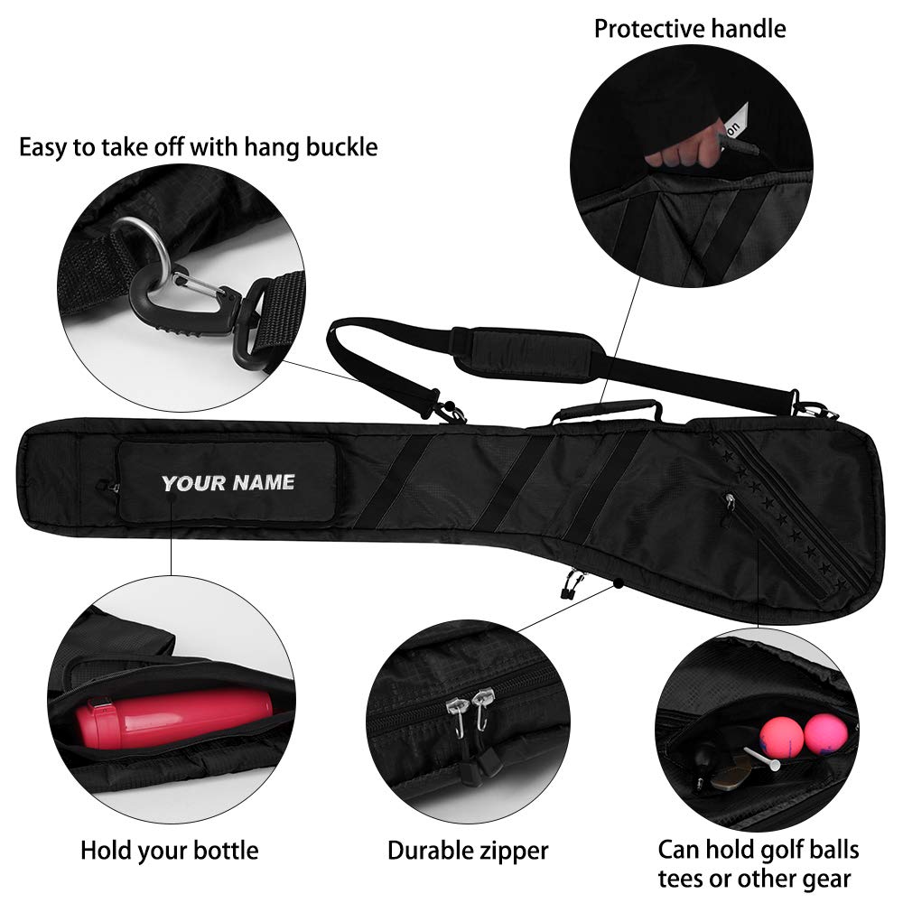 Portable Golf Carry Bag - Water Resistant Foldable Club Bag for Driving Range | Gift for Golfers