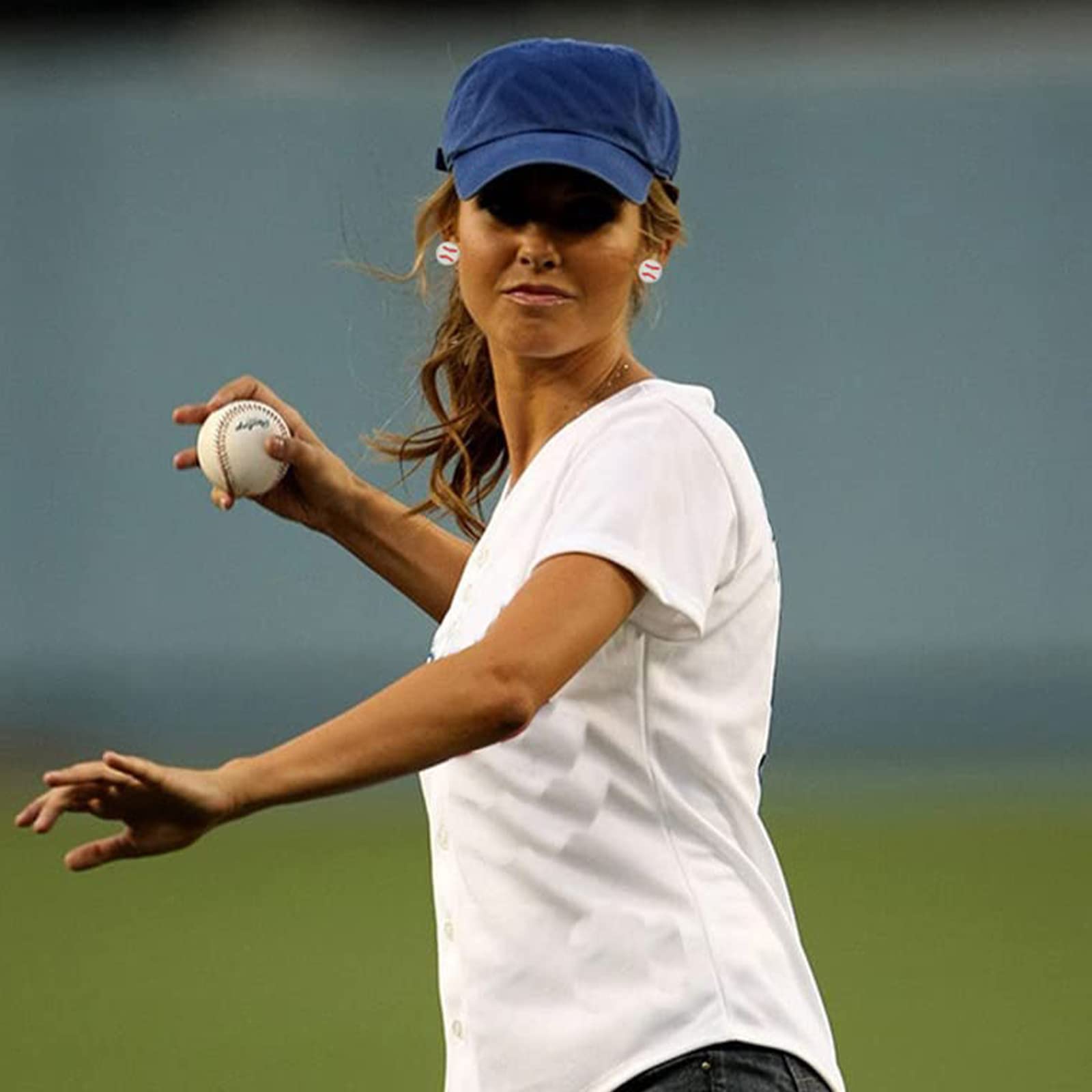 4 Pairs Baseball Dangle Earrings for Women - Perfect Baseball Fan Gift for Moms, Players & Coaches - Great for Games, Parties & Sports Events
