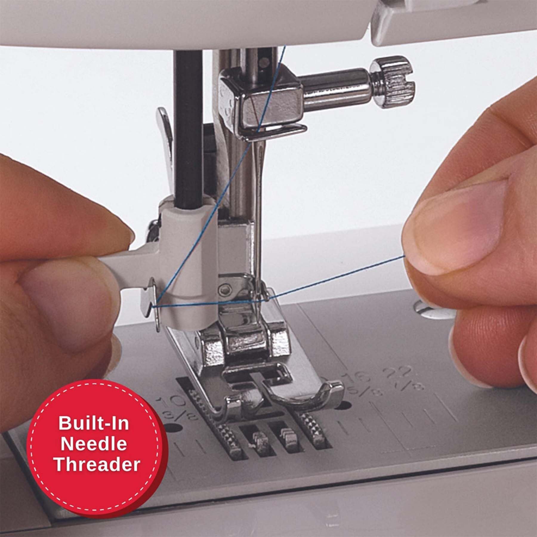 SINGER MX231 Lightweight Portable Sewing Machine with 97 Stitch Applications, LED Light, Foot Pedal & Accessory Kit | Perfect for Quilting, Dressmaking, Home Decor & DIY Crafts | Beginner-Friendly 1-Step Buttonhole Sewing Machine for Home Use