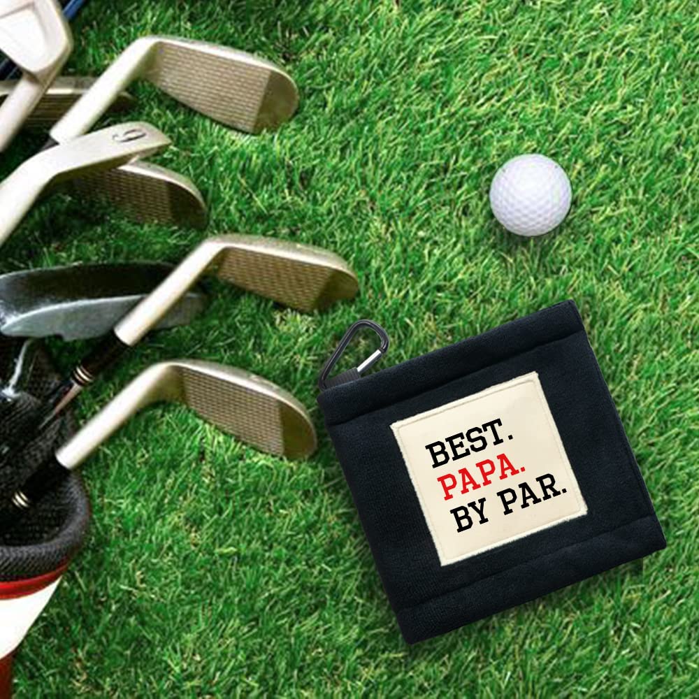 TOUNER Best Golf Ball Cleaning Towel with Clip - Durable Wiping Cloth & Cleaning Tool for Golfers | Perfect Golf Accessories & Gifts for Men, Dad, Husband, Grandpa | Ideal for On-Course Cleaning, Practice Sessions & Retirement Gifts