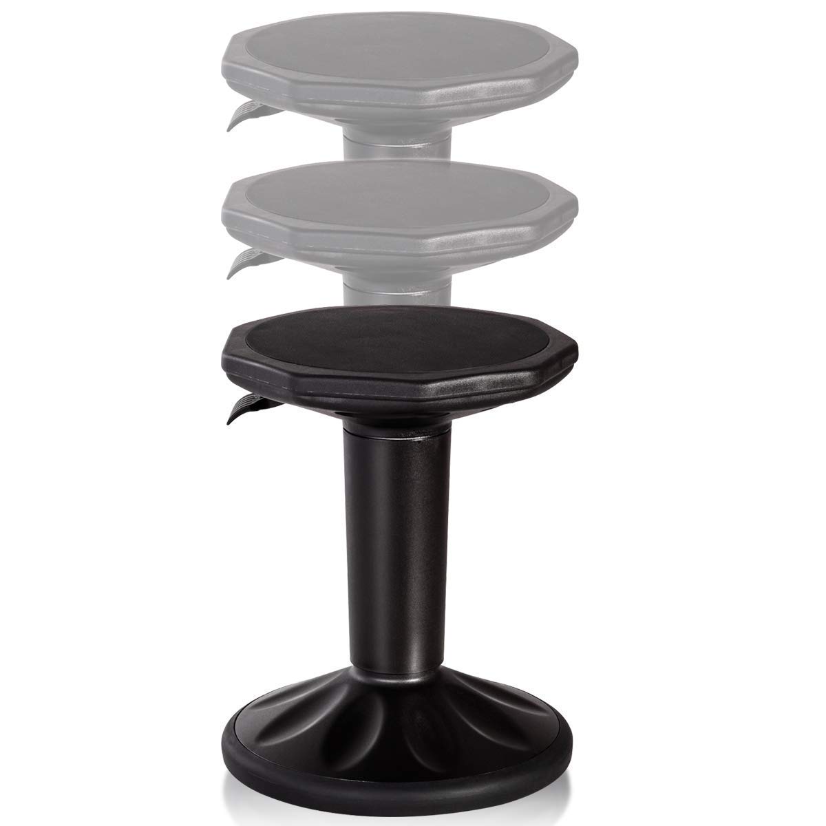 Casart Adjustable-Height Wobble Stool - Active Learning & Office Chair for Standing Desks, Improves Posture & Focus - Perfect for Home Office, Classroom & ADHD Sensory Needs