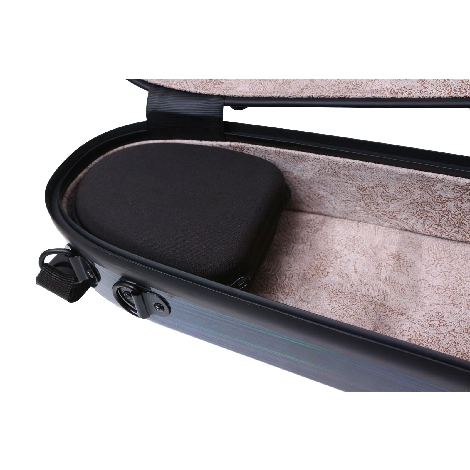 Premium Carbon Fiber Violin Case 4/4 Full Size - Lightweight & Durable Protection with Colorful Back Strap | Perfect for Professional Musicians & Travel