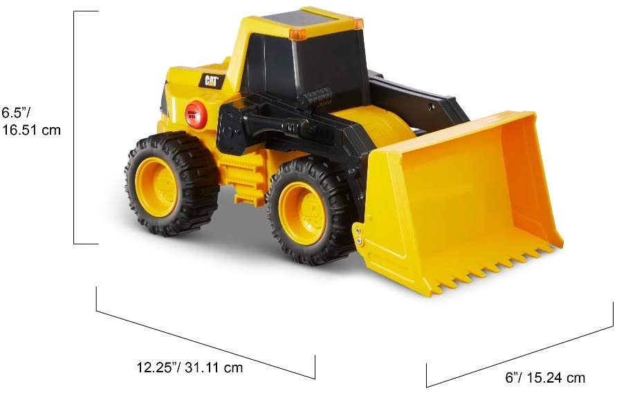 Lights & Sounds Power Haulers Wheel Loader Toy - Interactive Construction Vehicle for Kids with Realistic Features | Perfect for Pretend Play & Outdoor Sandbox Activities