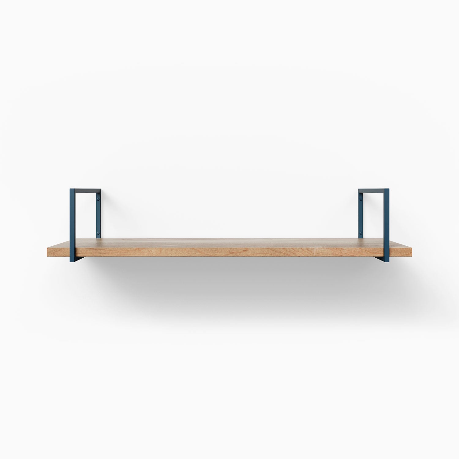 Bart Maple Wall Shelf - Rustic Floating Shelf for Living Room, Kitchen, Bathroom - Solid Wood Storage & Display Shelf for Home Decor