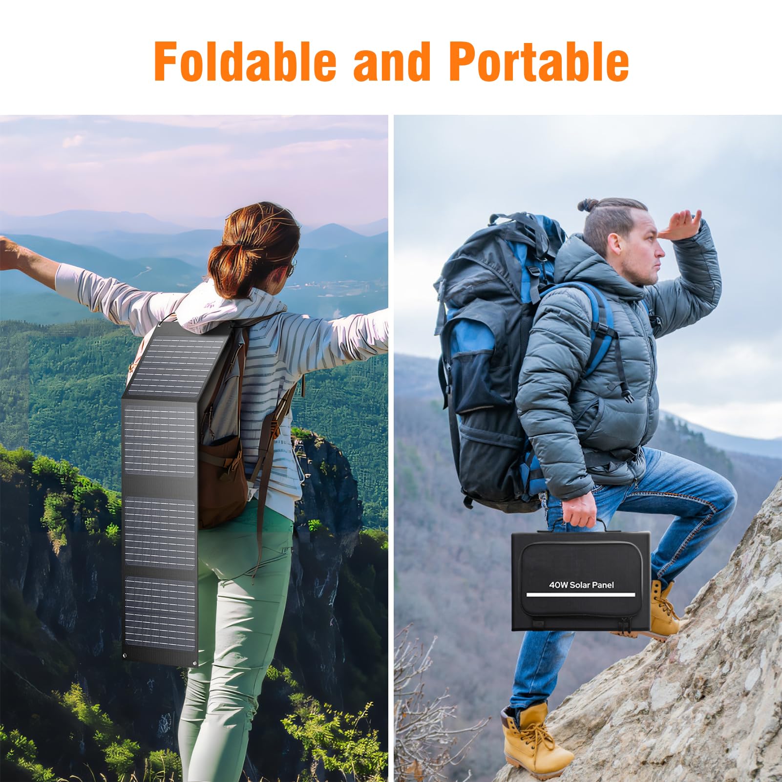 SinKeu 88.8Wh 65W Solar Powered Laptop Charger - Portable Power Bank for HP, Dell, MacBook, Notebooks & Laptops | Fast Charging Battery Pack for Travel, Camping & Outdoor Adventures