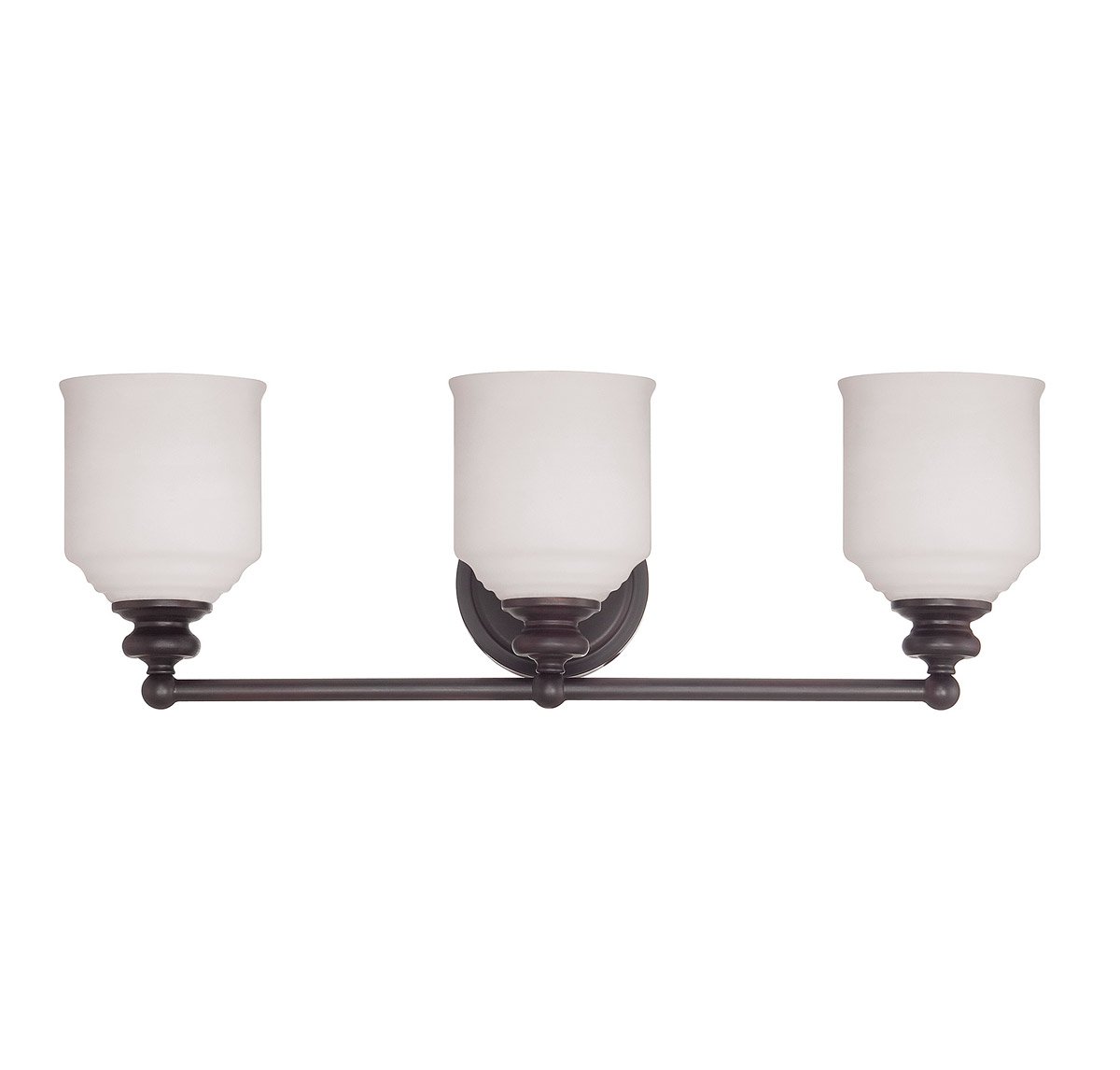 24 Inch Bathroom Vanity Light Fixture - 3-Light English Bronze Finish with 300W Incandescent Bulbs | Perfect for Modern Bathroom, Powder Room & Master Bath Lighting