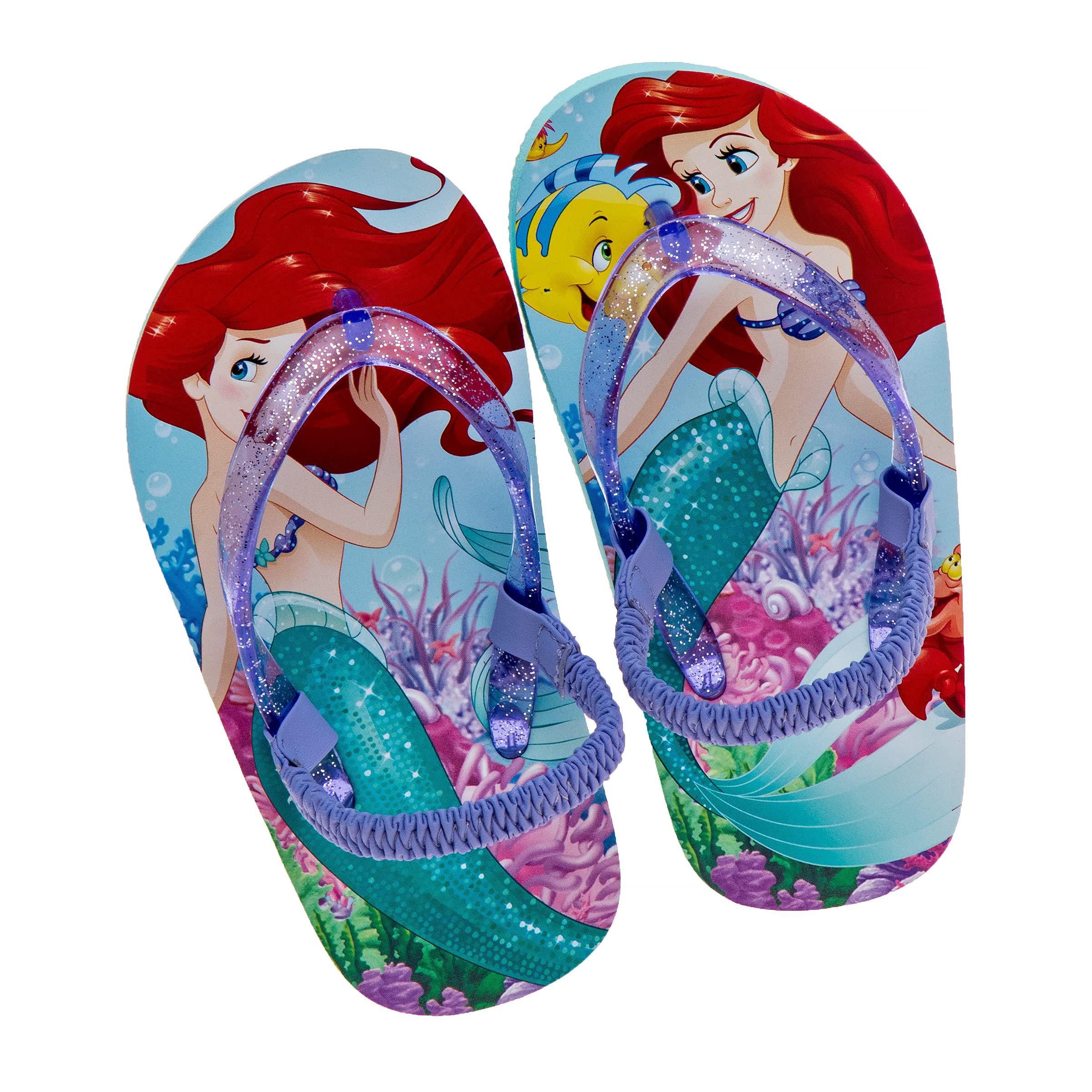 Disney Kids Flip Flops Sandals - Minnie Mouse Mickey Moana Toy Story Elsa Frozen Cars Encanto Princess Water Shoes for Boys & Girls | Quick-Dry Beach Slides for Summer, Pool, Playground (Toddler-Little Kid)