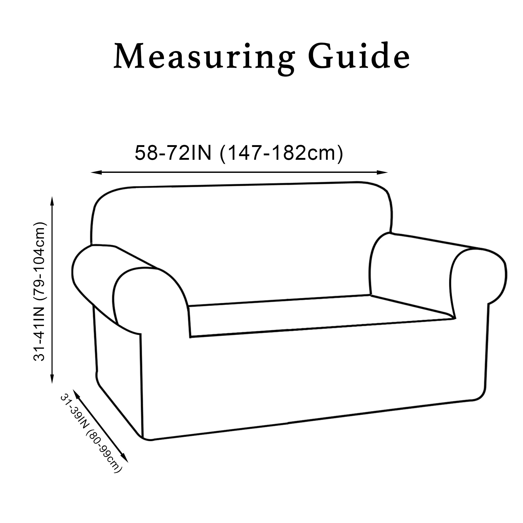Turquoise Velvet Loveseat Cover - Stretch Sofa Slipcover for 2-Cushion Couches with Non-Slip Elastic Bottom | Soft Fabric Furniture Protector | Perfect for Living Room, Apartment & Home Decor (Loveseat, Stone Blue)