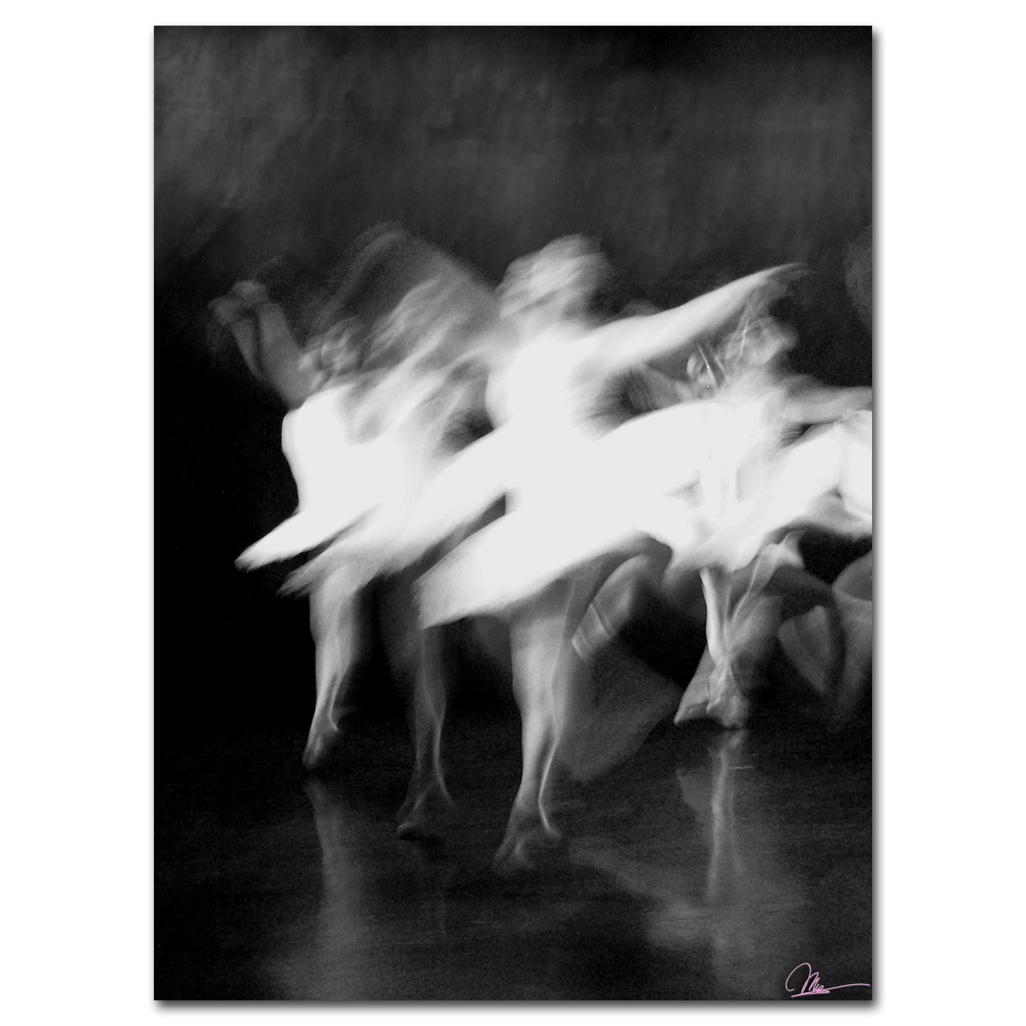 Trademark Art Dancers Canvas Wall Art by Martha Guerra - 14x19 Inch Hand-Painted Modern Dance Painting - Perfect for Living Room, Bedroom & Office Decor
