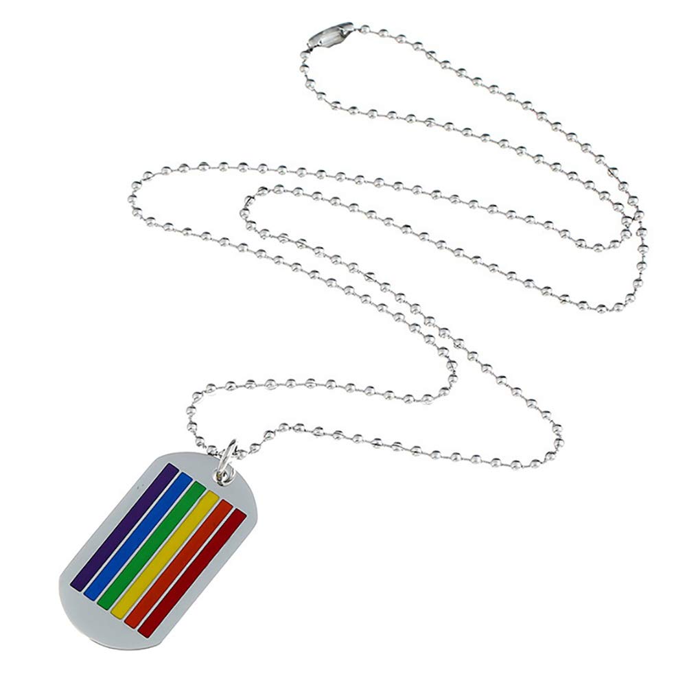 Stylish MileHouse Rainbow Pendant Necklace for Women - LGBTQ+ Pride Jewelry, Fashion Chain Necklace with Colorful Pendant - Perfect for Pride Events, Date Nights & Gift Giving