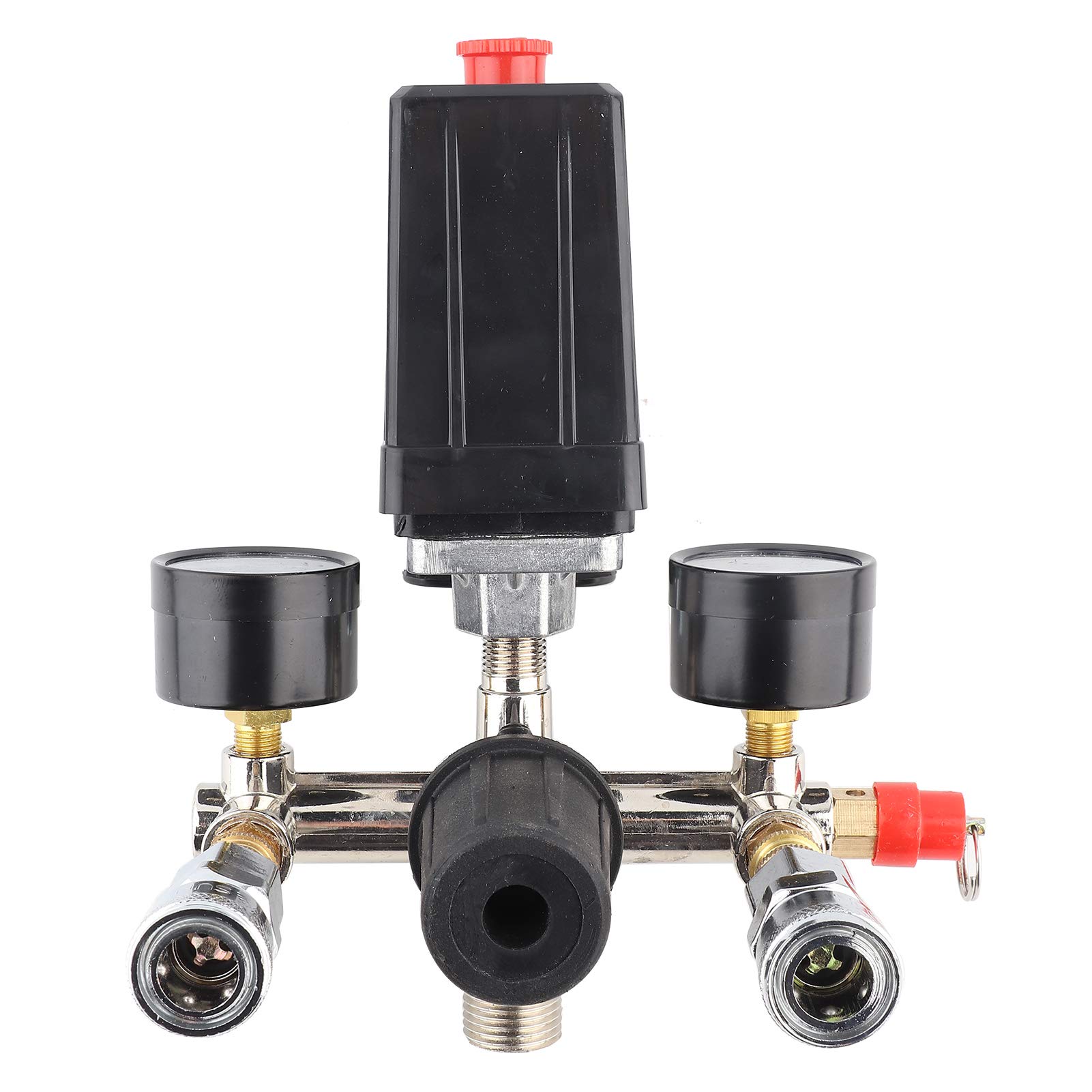 Air Compressor Pressure Control Switch Valve Manifold Regulator - Heavy Duty Pressure Regulator for Industrial & Home Workshop Use