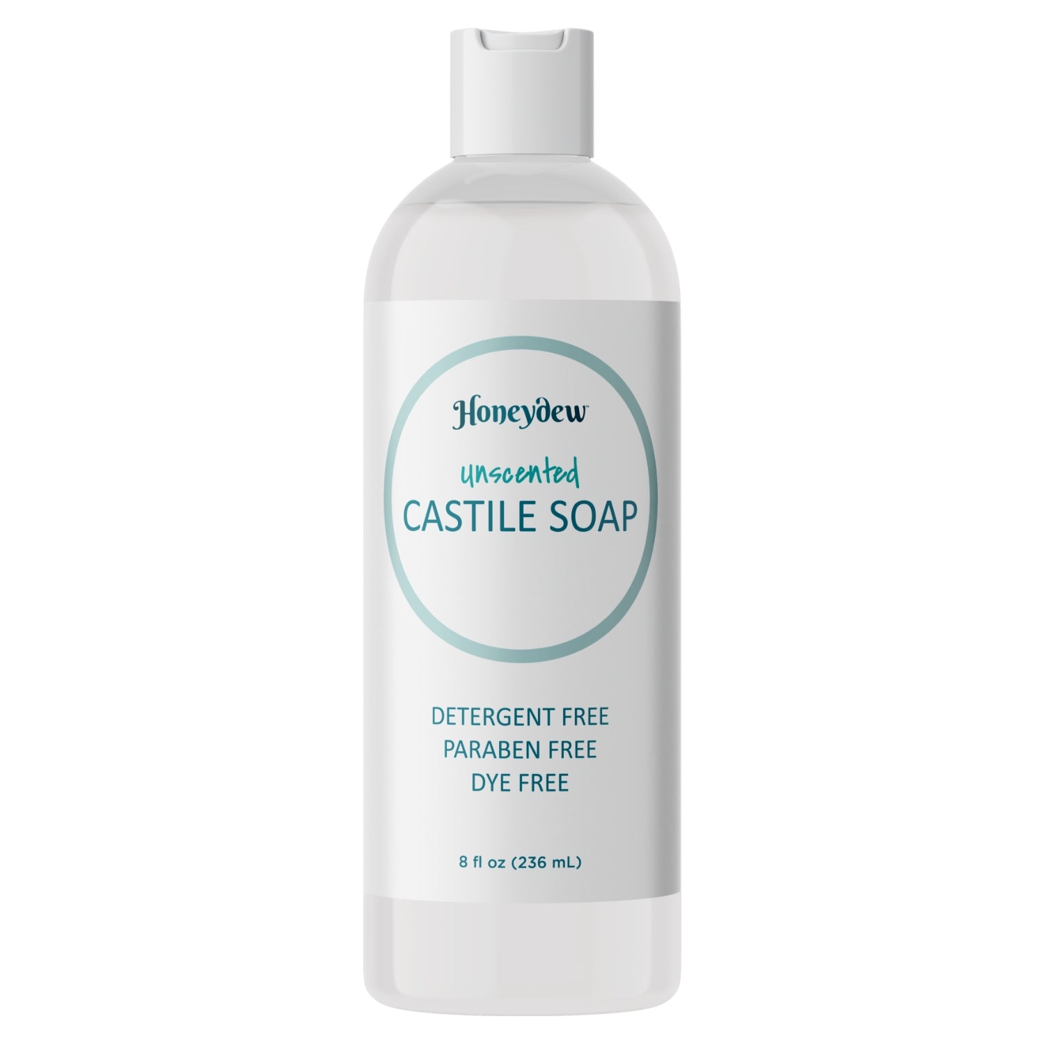Organic Unscented Castile Soap - Pure Vegan Liquid Soap for Baby, Face & Body - Gentle Plant-Based Cleanser for Sensitive Skin | Perfect for Home, Travel & Eco-Friendly Bathroom
