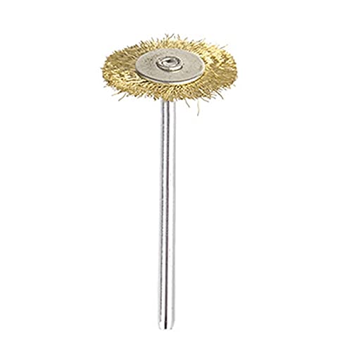 45-Piece Brass Wire Wheel Brush Set for Rotary Tools - Polishing, Cleaning & Rust Removal - Perfect for Metal, Wood & Automotive Surfaces - DIY, Jewelry Making & Home Improvement Projects