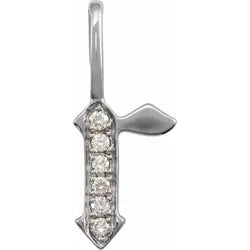Elegant Gothic Initial Charm Necklace with Genuine Diamonds - Perfect for Gifts, Weddings & Special Occasions