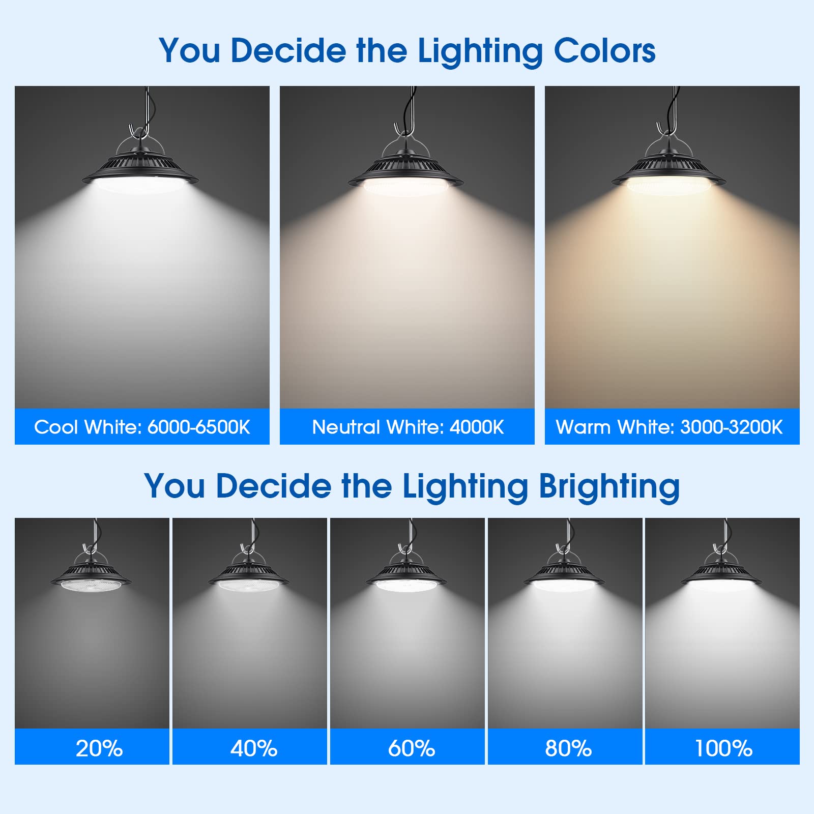 Solar Pendant Lights with Motion Sensor - 5 Modes Dimmable (6000K/4000K/3200K) - Waterproof Indoor/Outdoor Hanging Chandelier with Remote Control - Perfect for Barn, Chicken Coop, Patio, Garden & Backyard Lighting