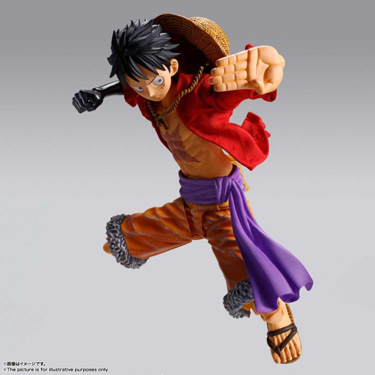 Bandai Imagination Works One Piece Monkey D. Luffy Action Figure - Anime Collectible Toy for Fans - Perfect for Display, Gifts, and Anime Decor