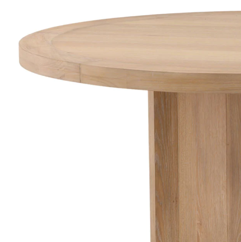 William Solid Wood Dining Table - Elegant Farmhouse Style for Kitchen & Dining Room - Perfect for Family Gatherings & Dinner Parties