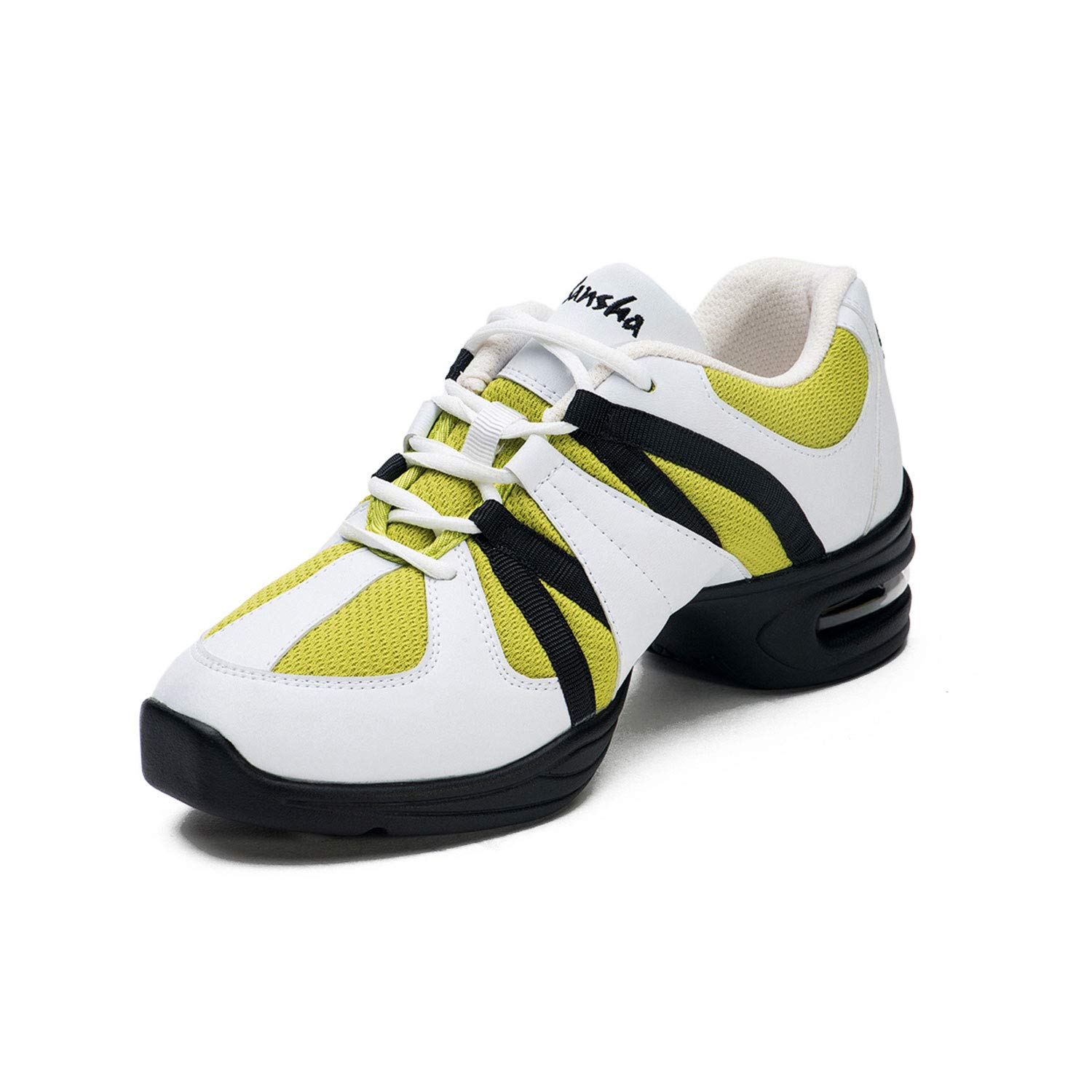 SANSHA Women's Dance Sneakers - Lightweight Microfiber Studio Shoes for Ballet, Jazz & Exercise - Comfortable Hikonos H23mf for Dance Class, Yoga & Fitness Training