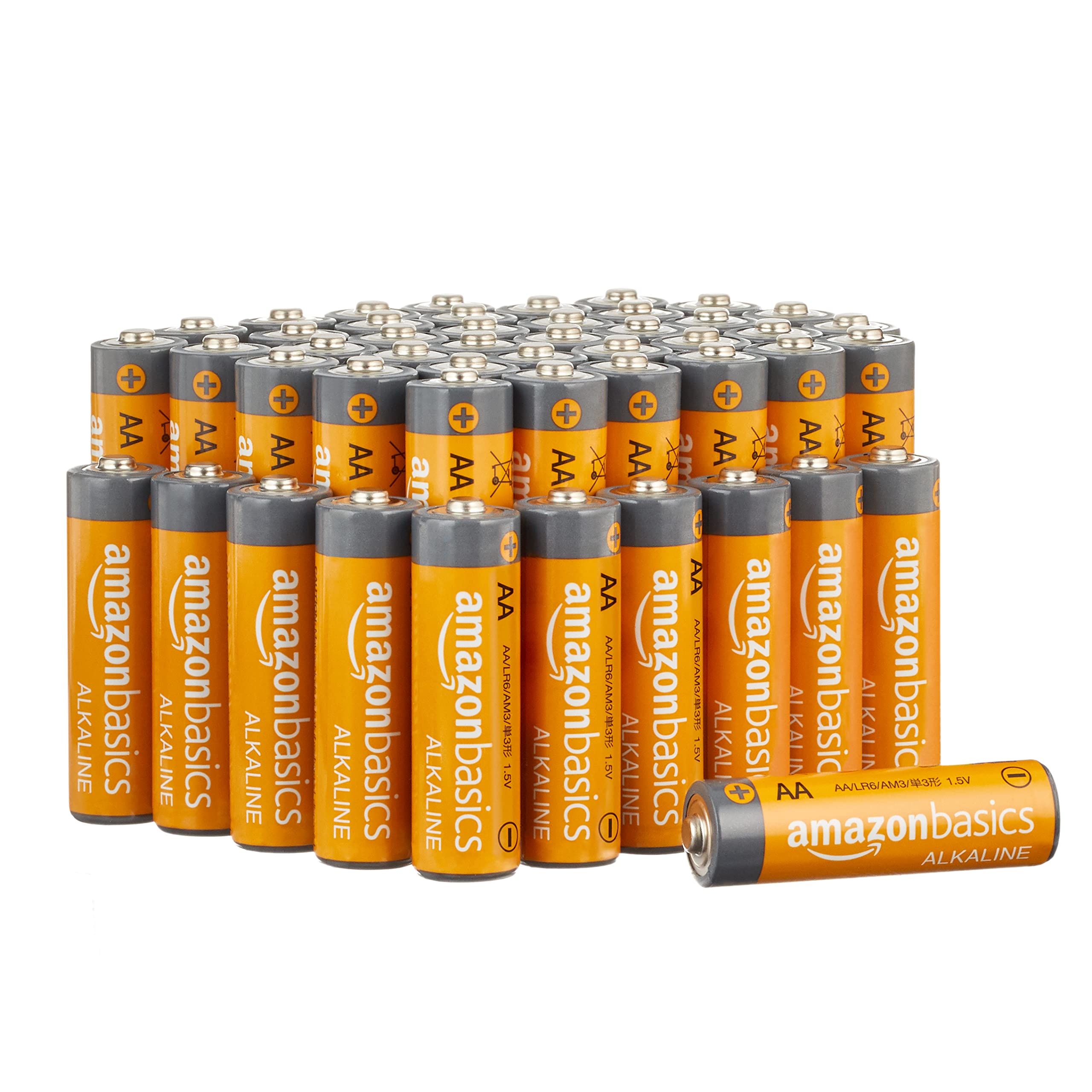 Amazon Basics 48-Pack AA & 20-Pack AAA High-Performance Alkaline Batteries Bundle - 10-Year Shelf Life, Easy Open Value Pack - Perfect for Toys, Remote Controls, Flashlights, and Electronic Devices