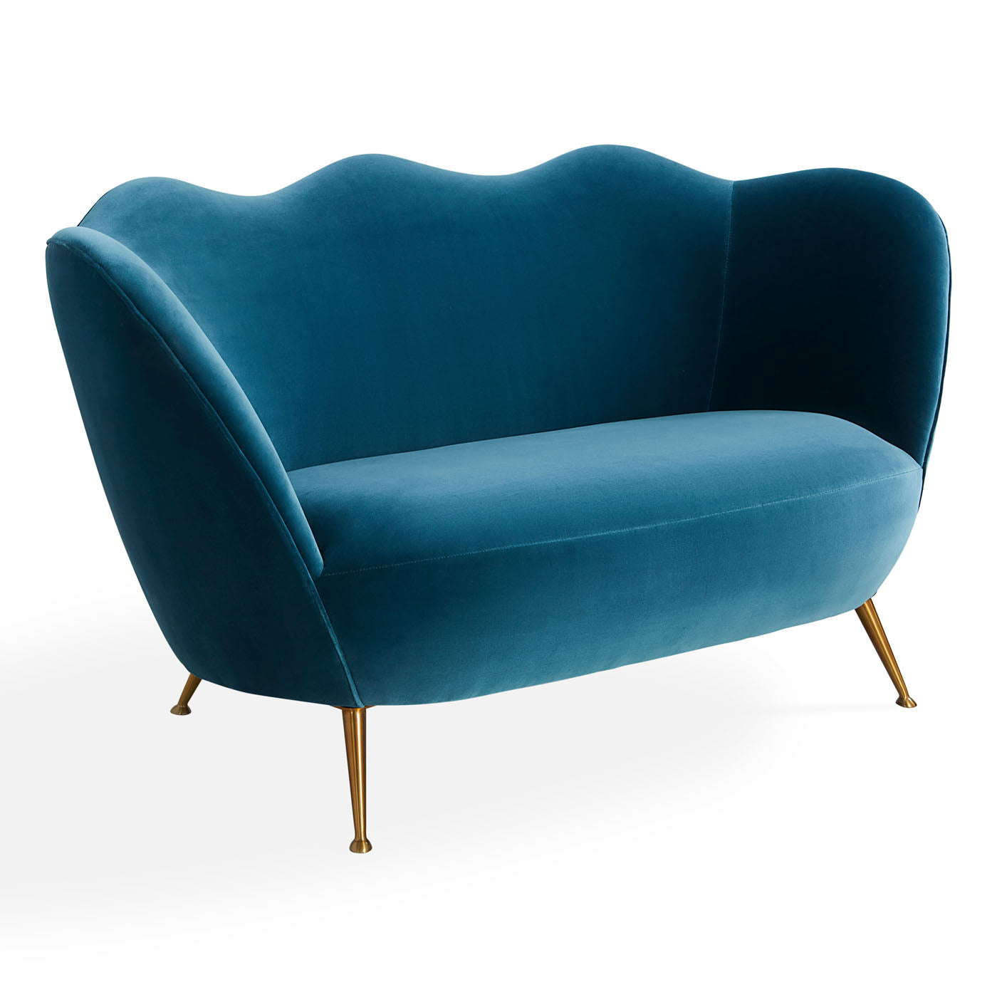 Modern Ripple Apartment Sofa - Comfortable 3-Seater Couch for Small Spaces - Perfect for Living Rooms, Studios & Apartments